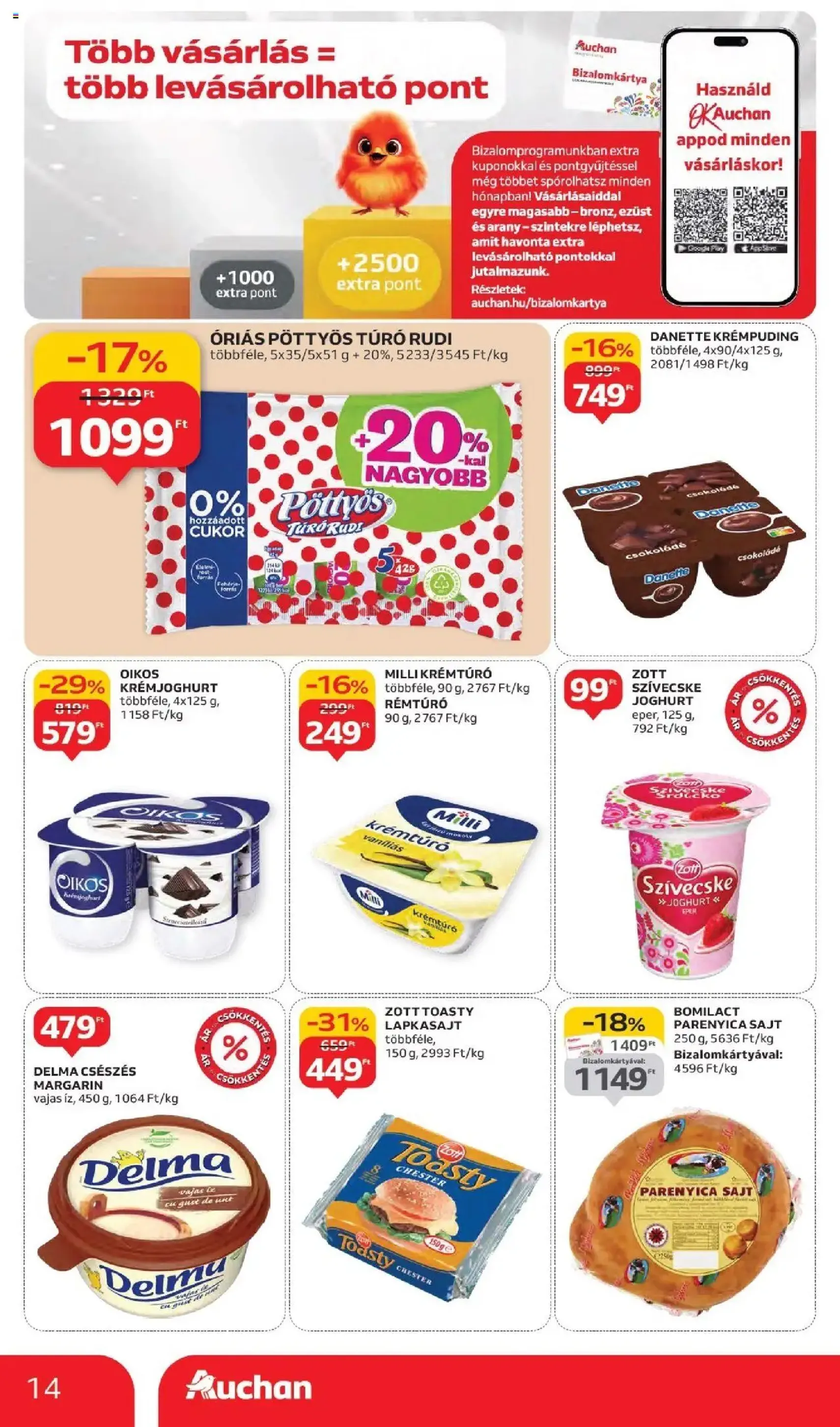 Auchan Akciós újság - 2025.09.11. érvényes szórólap 14 oldal 42 oldalból Auchan Akciós újság - 2025.09.11. érvényes szórólap 14 oldal 42 oldalból