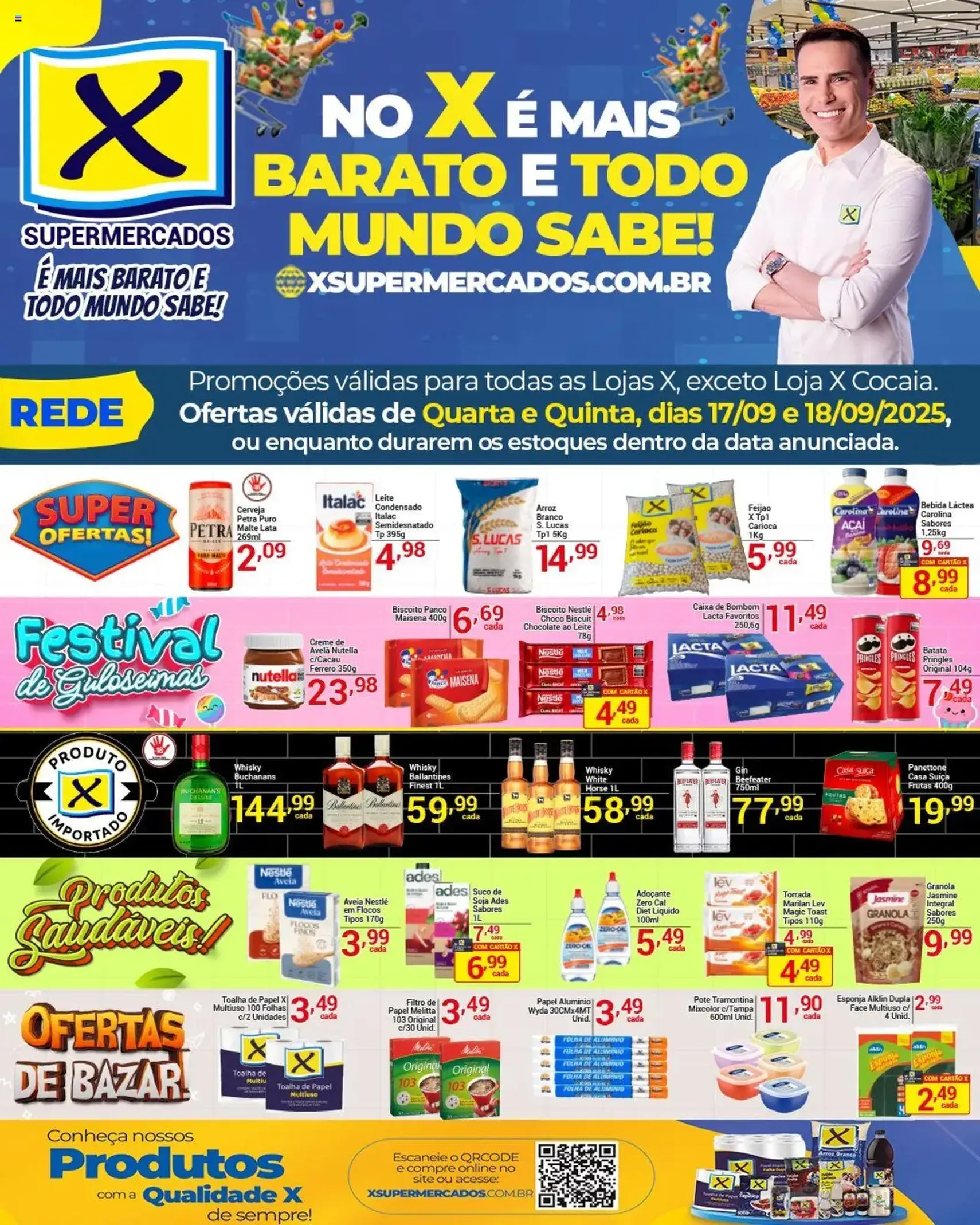 X Supermercados - Ofertas da semana - folheto válido a partir de 17/09/2025 página 1 de 3