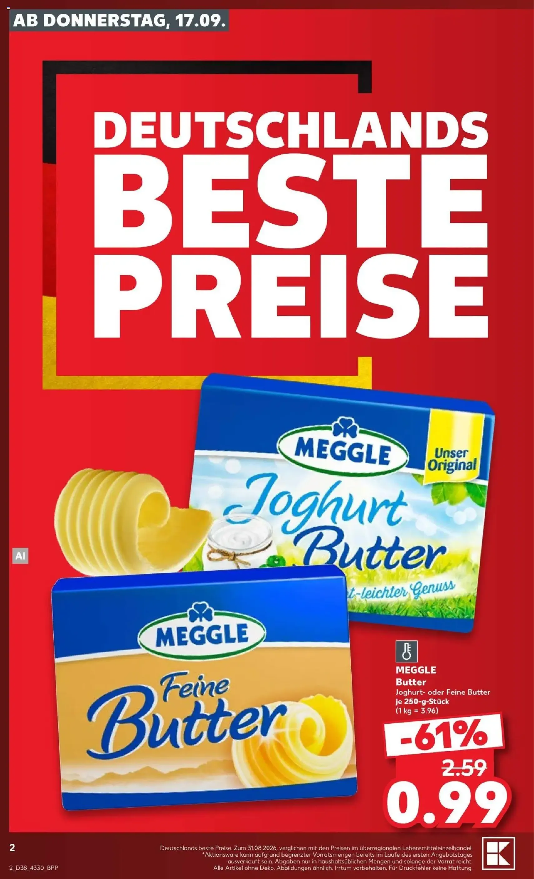 Kaufland Prospekt - Gültiger Prospekt ab 17.09.2026, Seite 2 von insgesamt 66