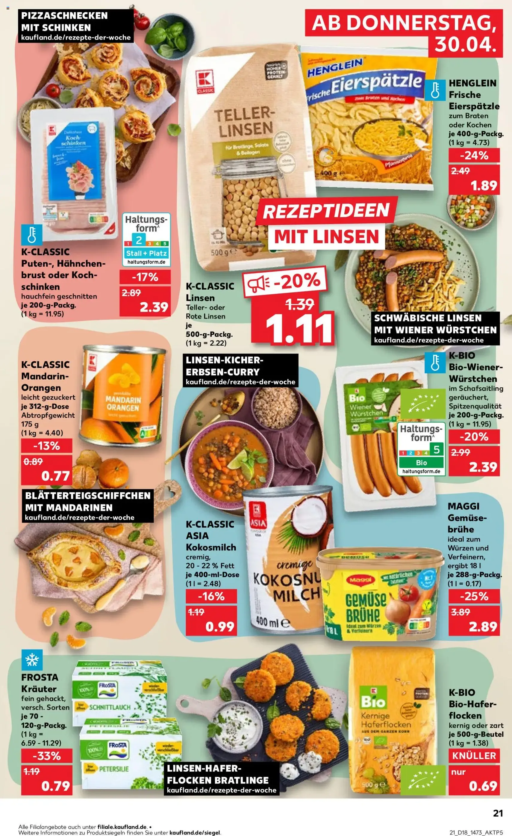 Kaufland Prospekt - Gültiger Prospekt ab 30.04.2026, Seite 21 von insgesamt 62
