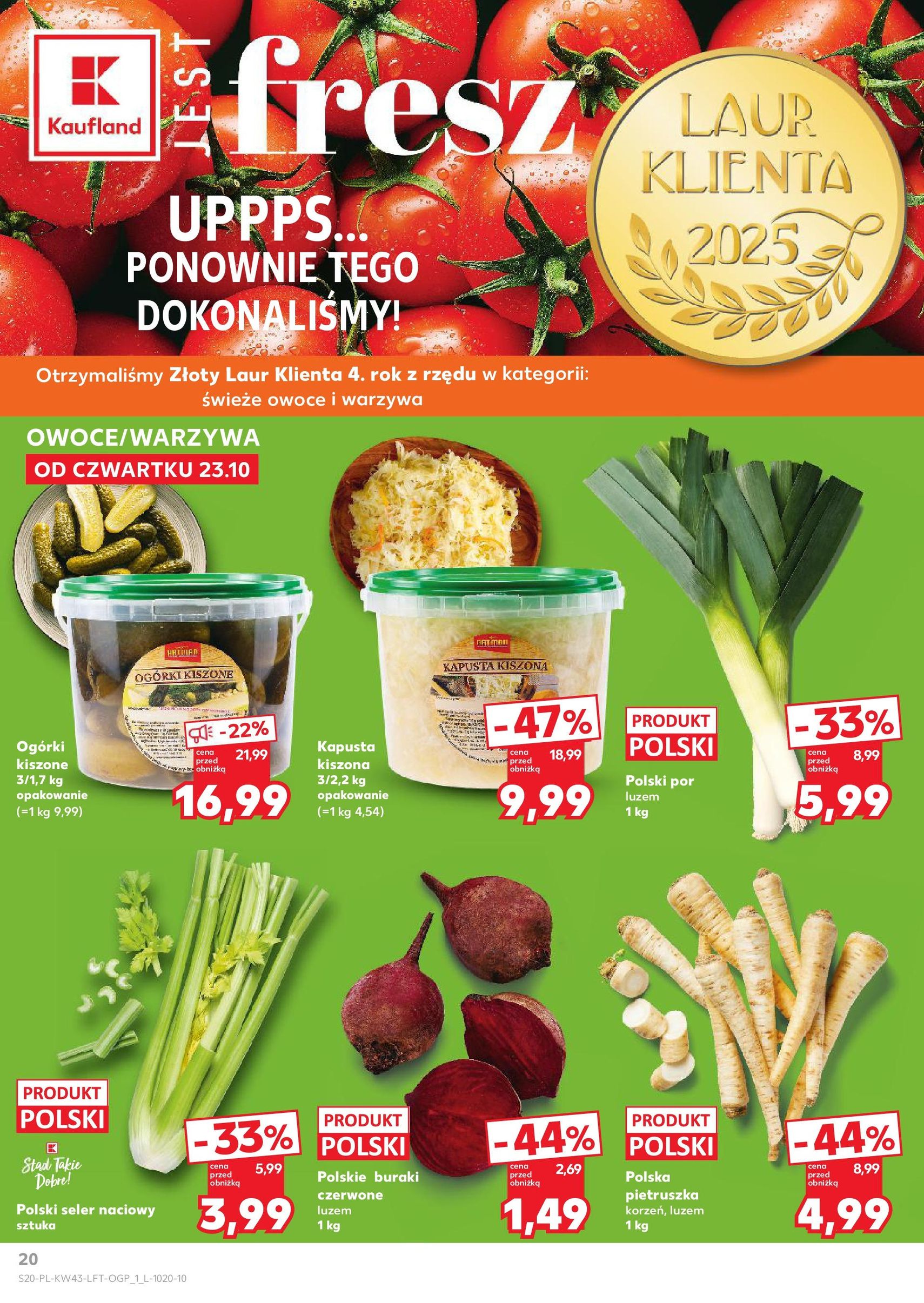 Kaufland gazetka - ważny gazetka od 23.10.2025 strona 20 z 67 Kaufland gazetka - ważny gazetka od 23.10.2025 strona 20 z 67