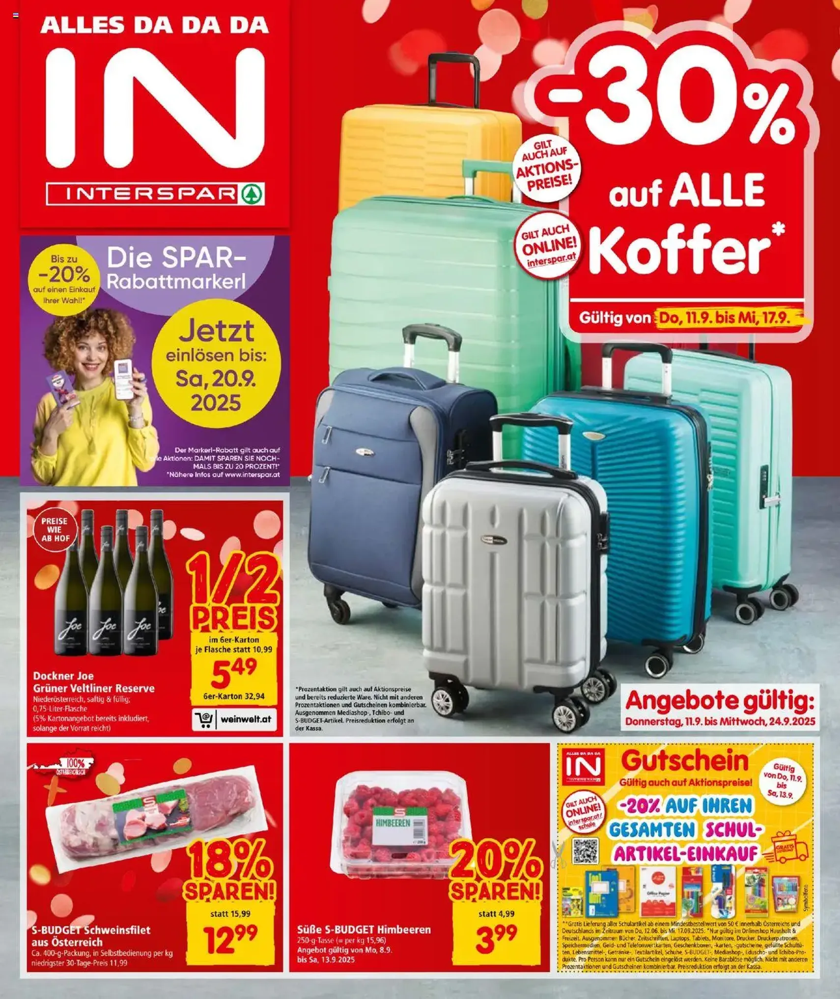 Interspar Flugblatt - Gültiger Prospekt ab 11.09.2025, Seite 1 von insgesamt 20