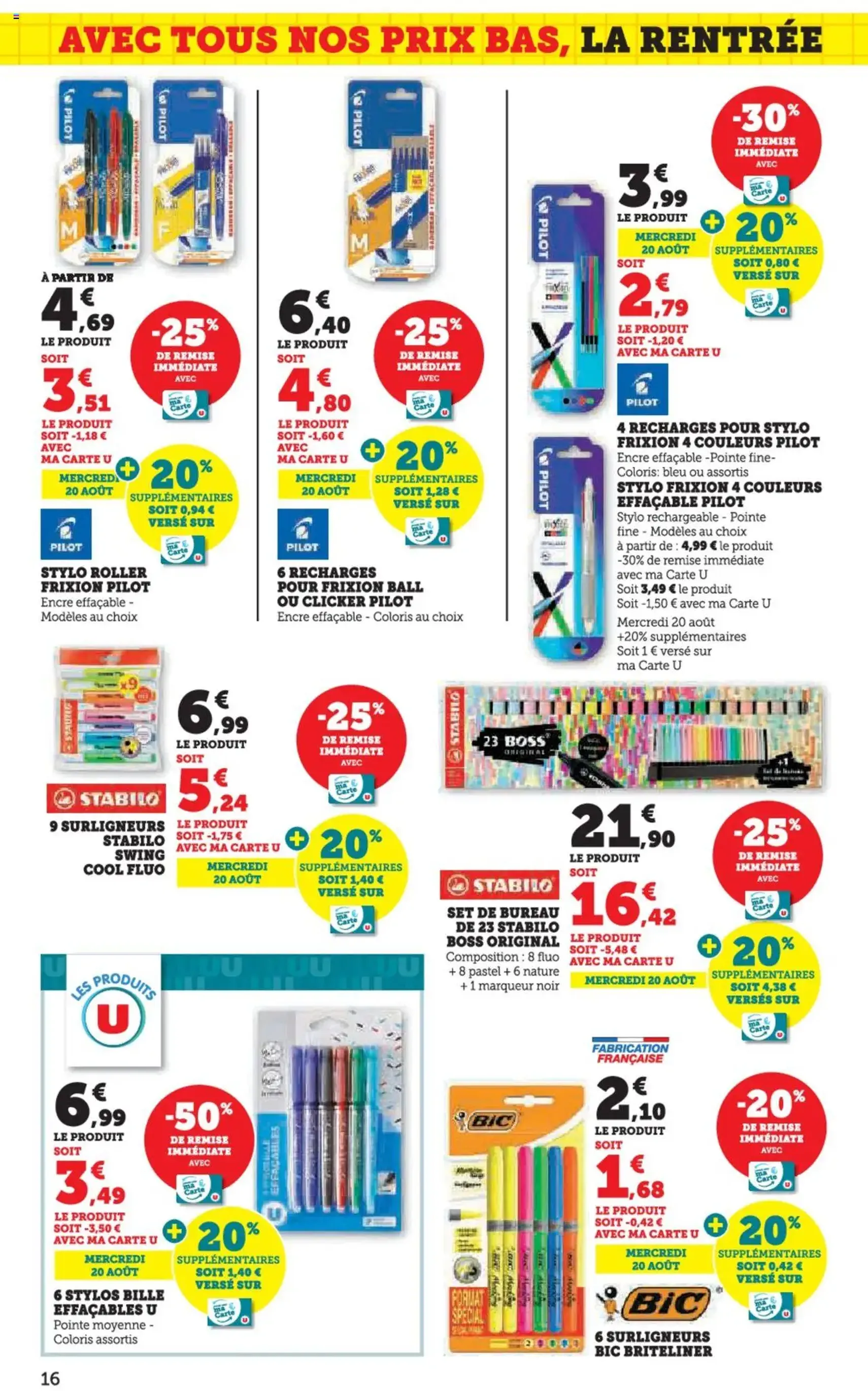 Hyper U catalogue - brochure valable à partir du 12/08/2025, page 16 sur 96 Hyper U catalogue - brochure valable à partir du 12/08/2025, page 16 sur 96