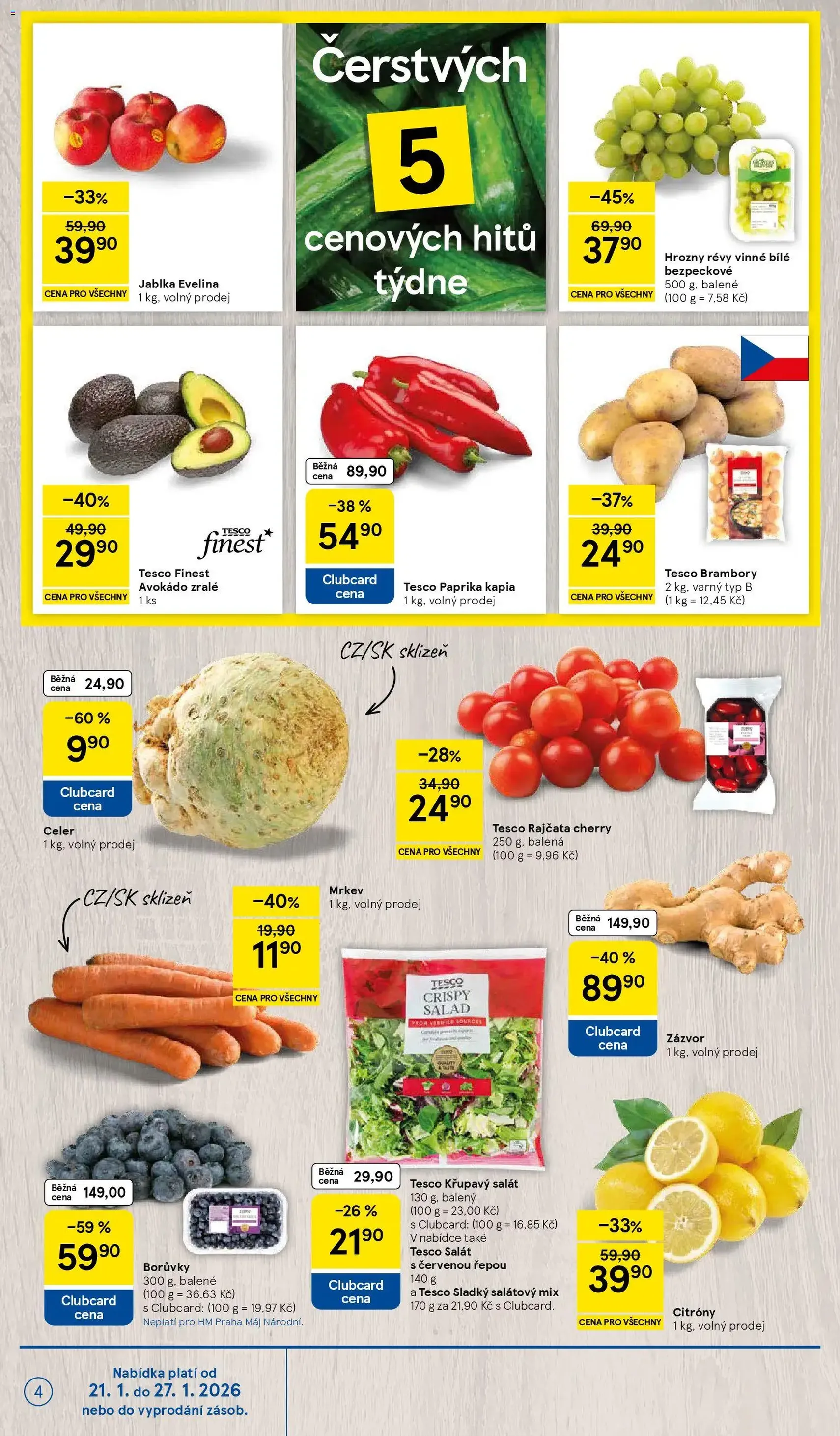 Tesco leták - Hypermarket - platný leták od 21.01.2026 strana 4 z 23