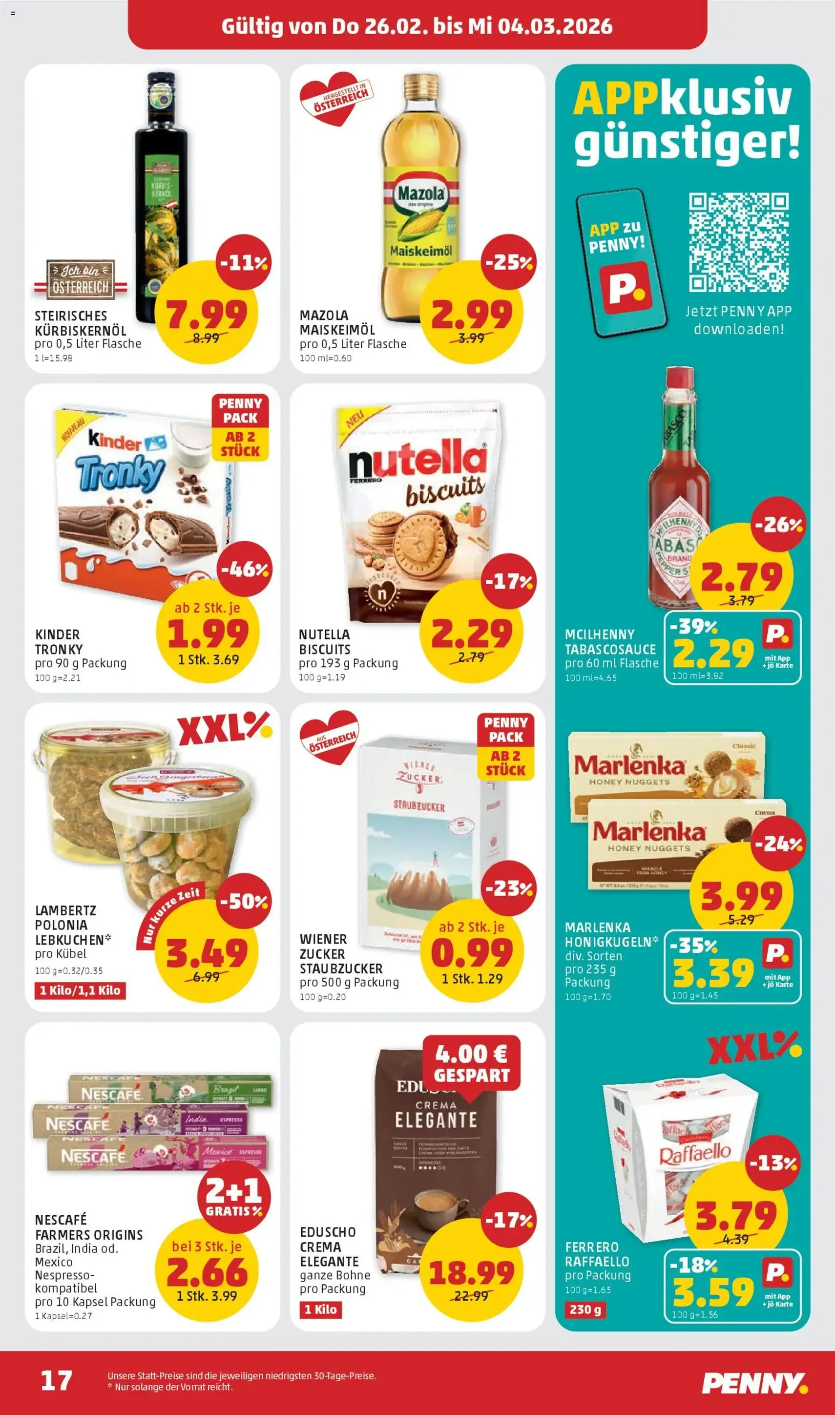 Penny Markt Flugblatt - Gültiger Prospekt ab 26.02.2026, Seite 17 von insgesamt 32