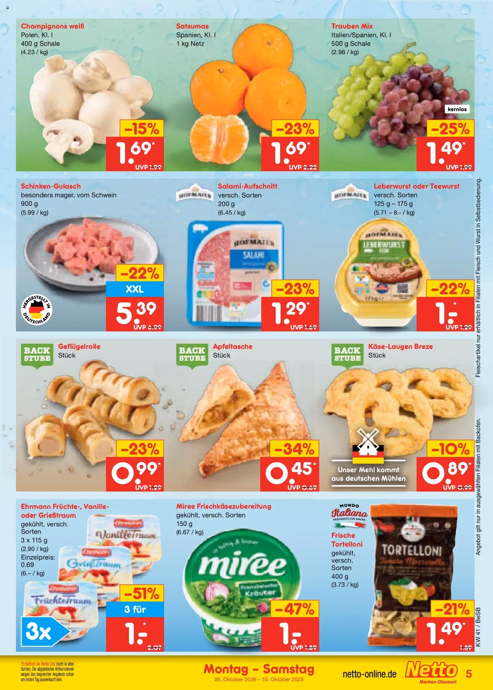 Netto Marken-Discount Prospekt - Gültiger Prospekt ab 05.10.2026, Seite 5 von insgesamt 68