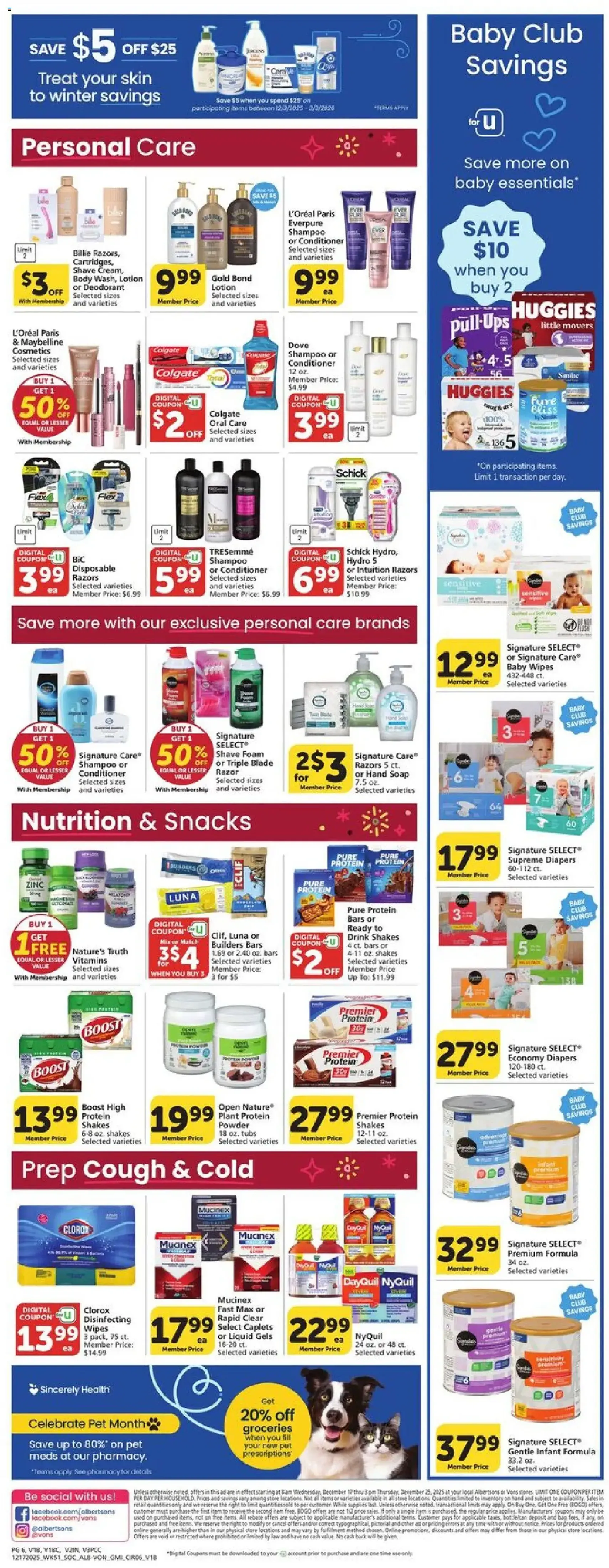 Vons Weekly Ad - valid flyer from 12/17/2025, page 7 of 8