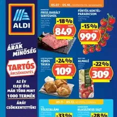 Aldi akciós újság - szórólap előnézete érvényes 2026.05.07. -tól