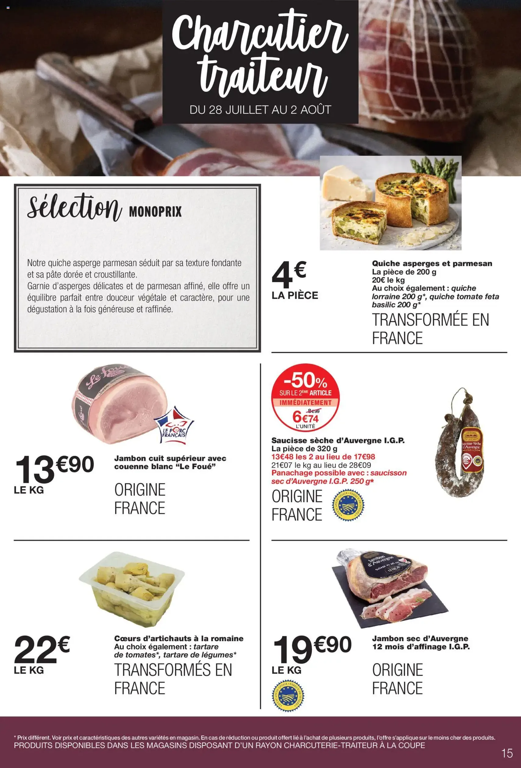 Monoprix catalogue - brochure valable à partir du 28/07/2026, page 15 sur 52