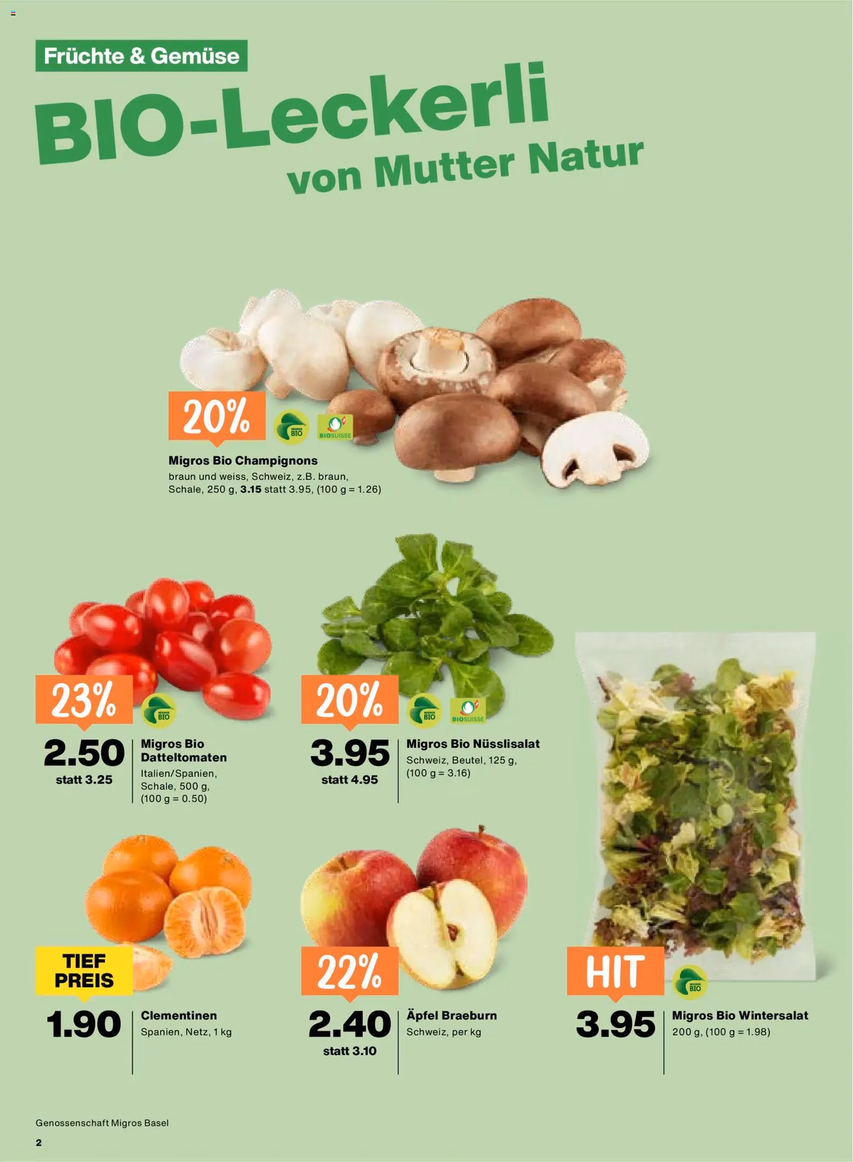 Migros Aktionen - Gültiger Prospekt ab 26.02.2026, Seite 2 von insgesamt 24