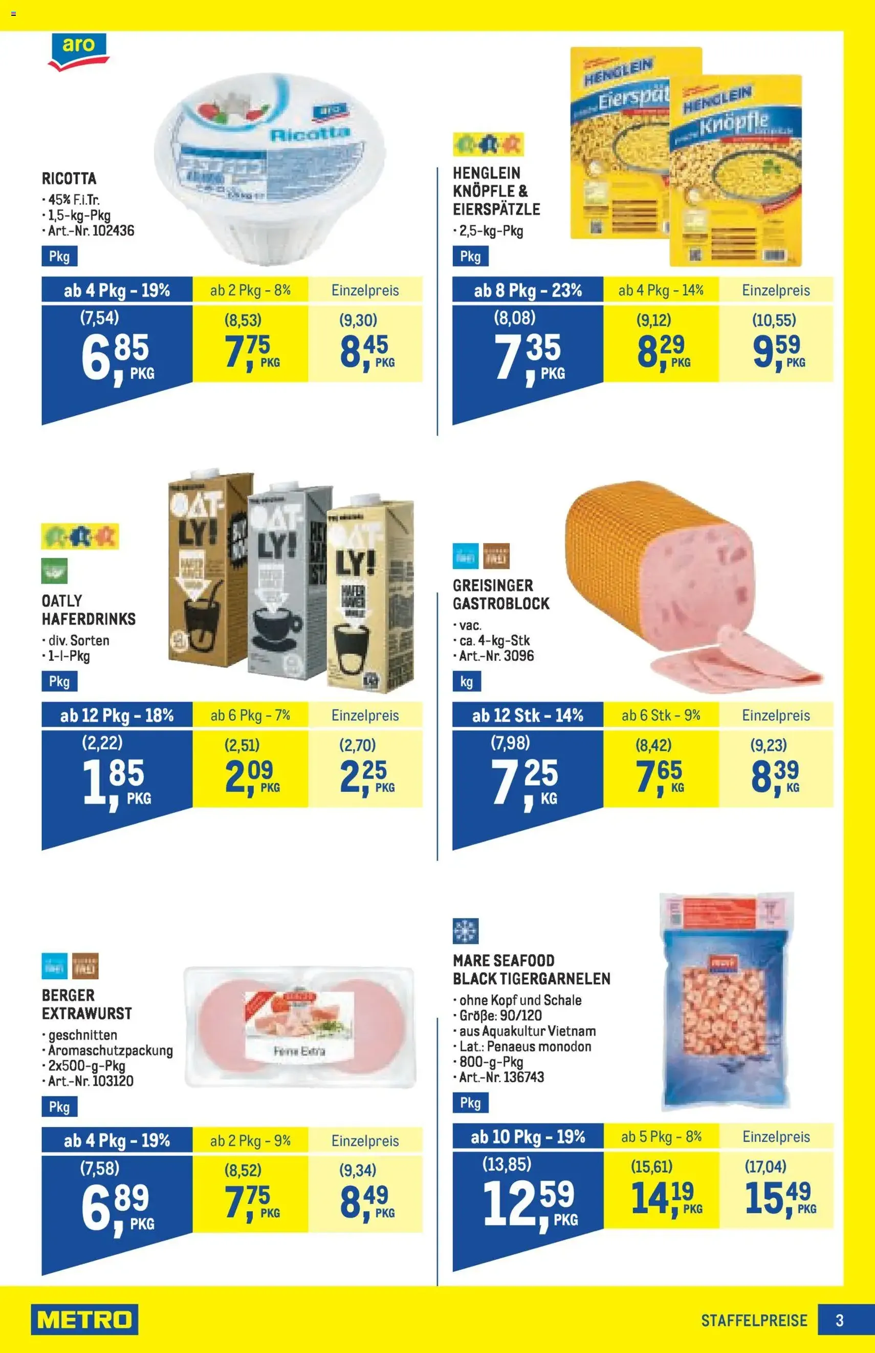 Metro angebote Profi - Gültiger Prospekt ab 19.02.2026, Seite 3 von insgesamt 64