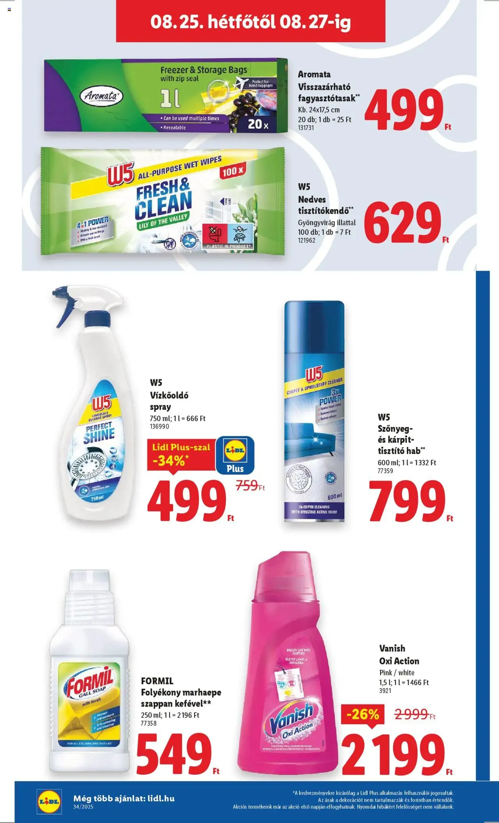 Lidl Akciós újság - 2025.08.21. érvényes szórólap 66 oldal 70 oldalból