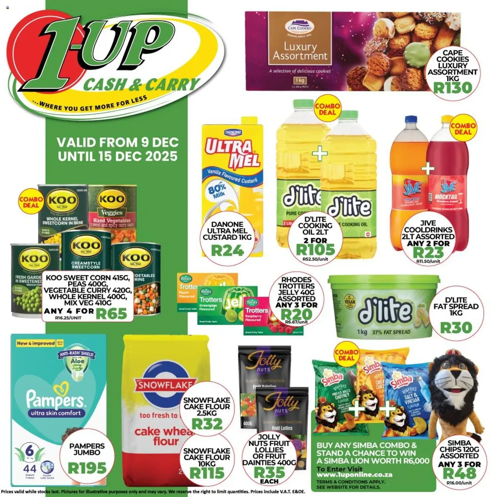 1UP Cash & Carry Specials - valid flyer from 09/12/2025, page 1 of 1
