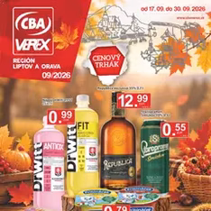 CBA Verex leták - náhľad letáku platný od 17.09.2026