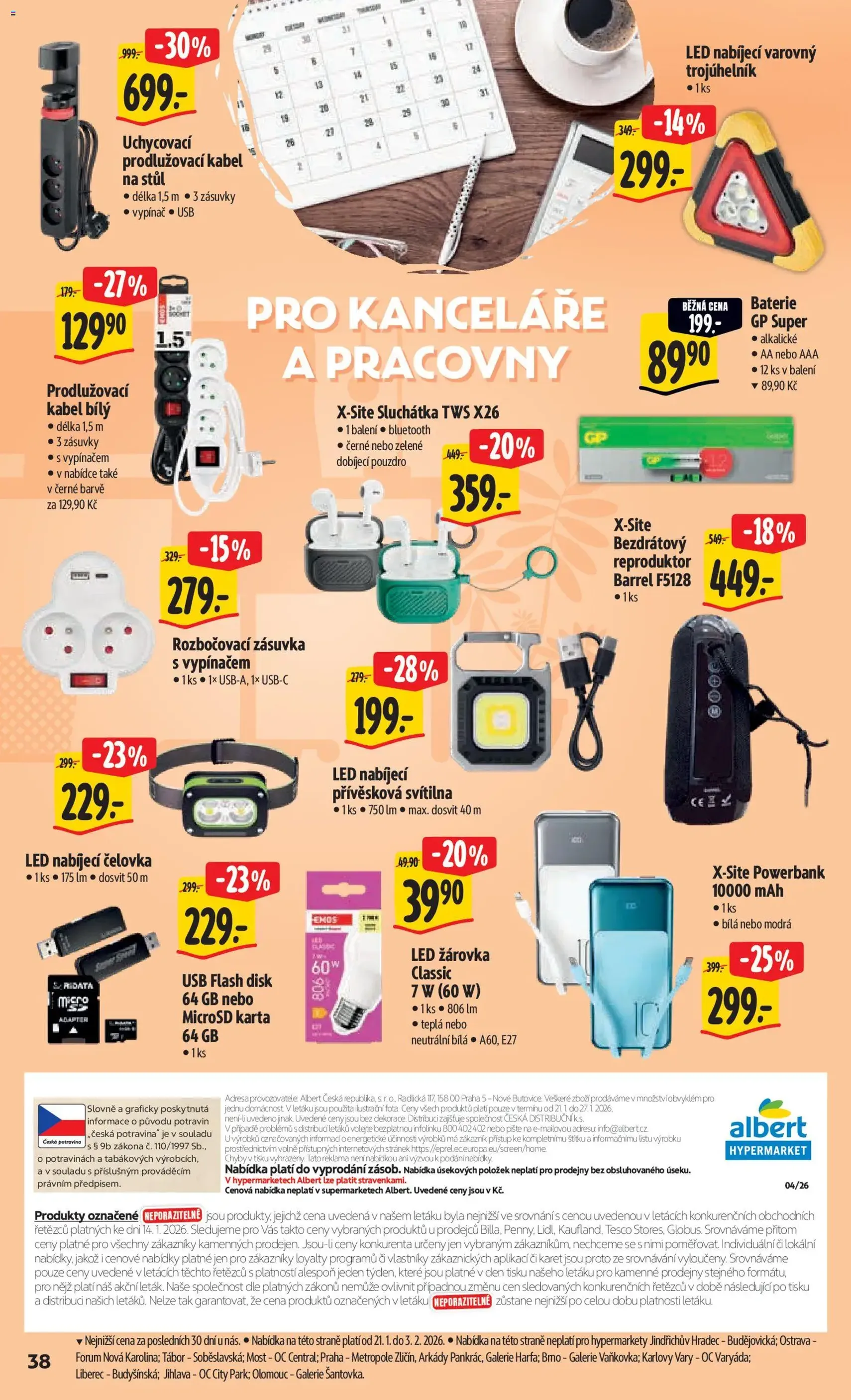 Albert leták - Hypermarket - platný leták od 21.01.2026 strana 44 z 54