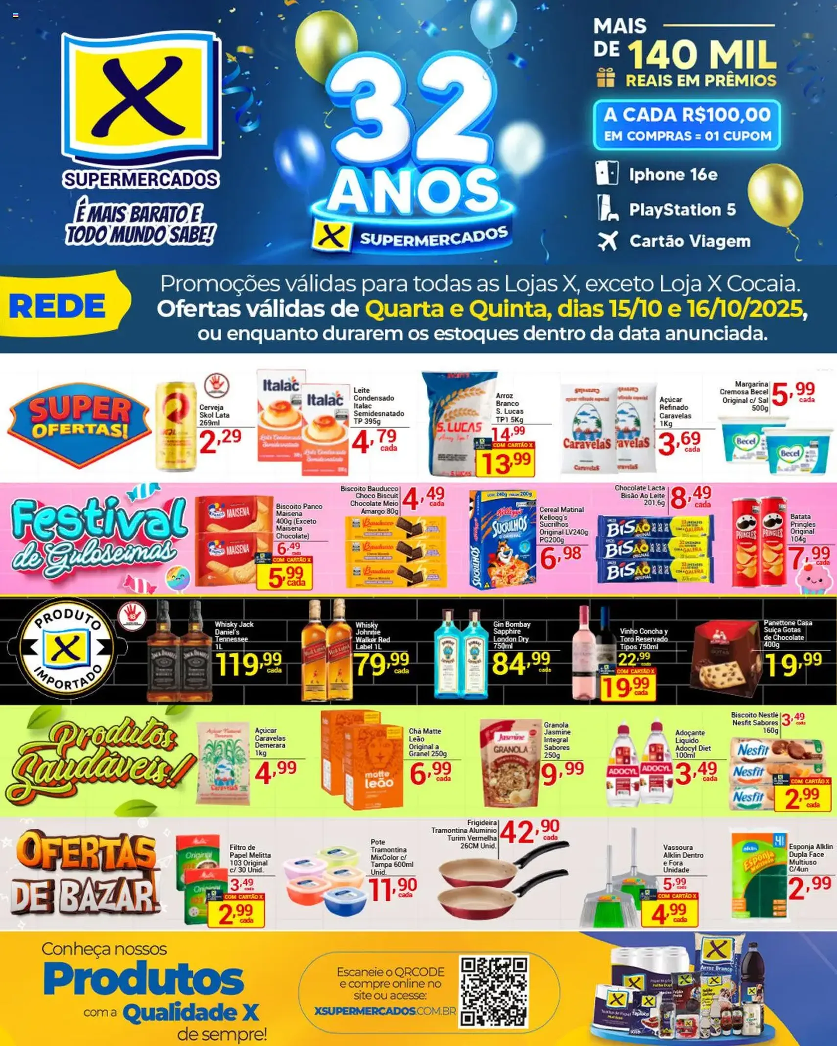 X Supermercados - Ofertas da semana - folheto válido a partir de 15/10/2025 página 1 de 4