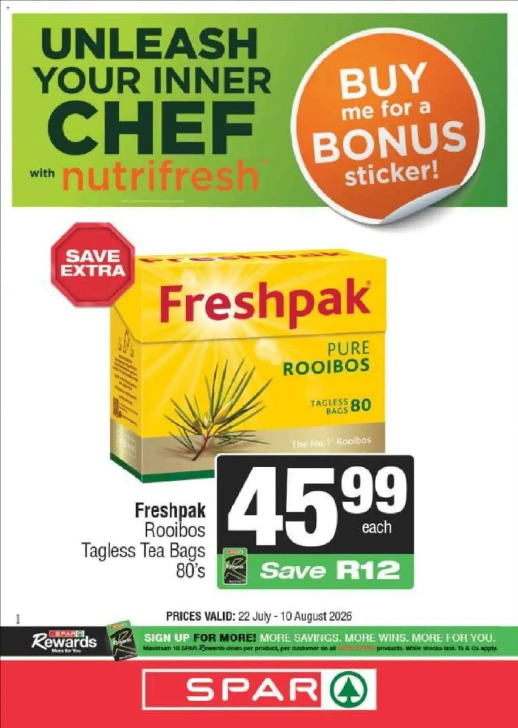 KWIKSPAR Specials - valid flyer from 22/07/2026, page 15 of 15