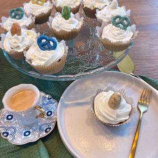 Previsualización de la receta Cupcakes de zanahoria con crema de mascarpone