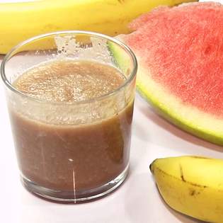 Recipe preview Healthy watermelon and banana smoothie recipe