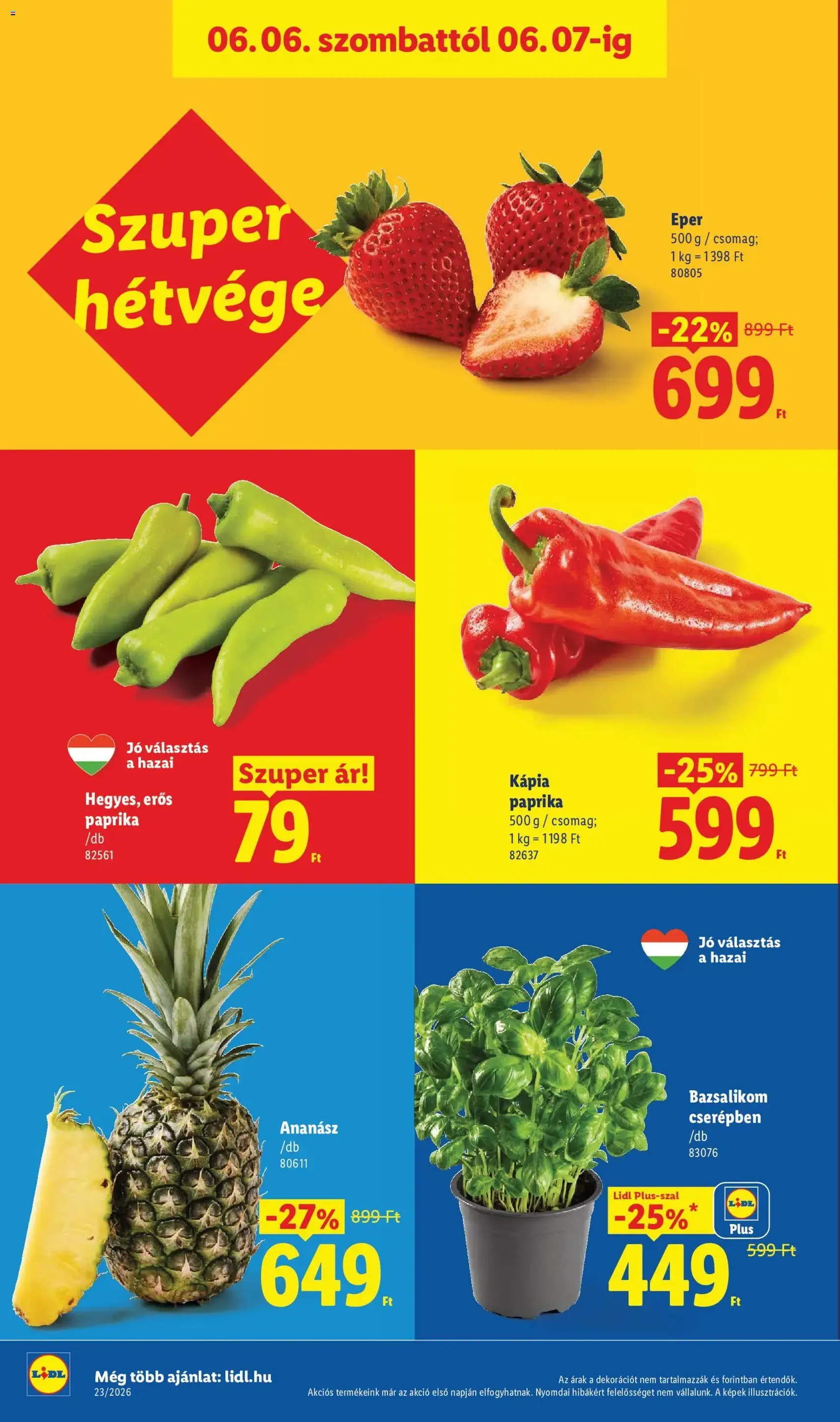 Lidl akciós újság - 2026.06.04. érvényes szórólap 50 oldal 80 oldalból