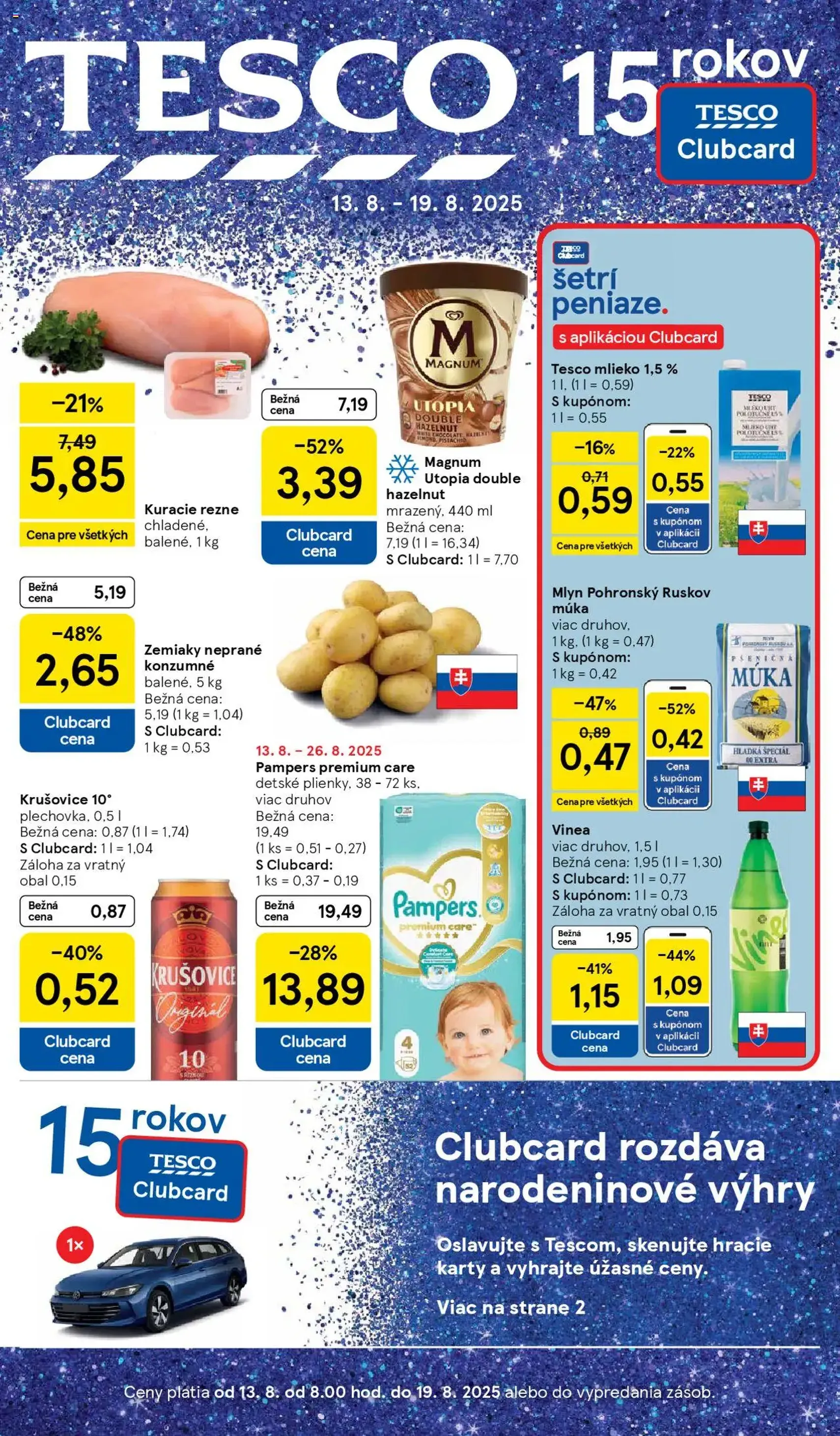 Tesco Hypermarket - leták - platný leták od 13.08.2025 strana 1 z 43