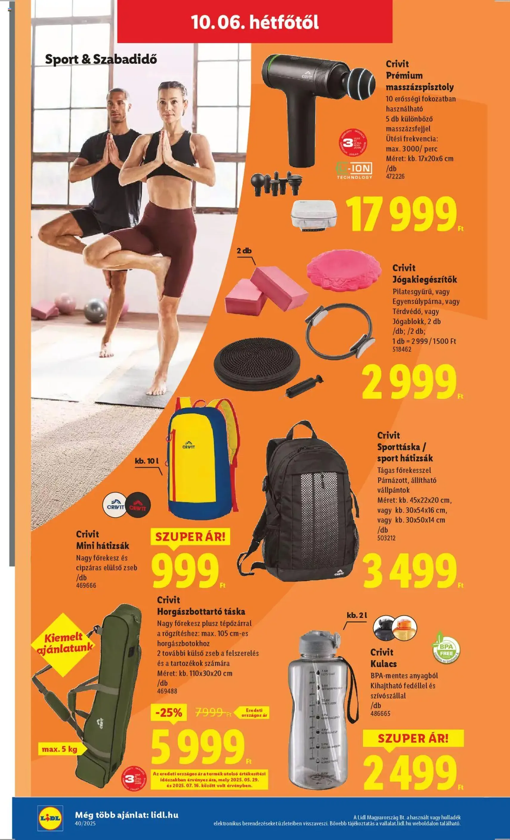 Lidl Akciós újság - 2025.10.02. érvényes szórólap 58 oldal 76 oldalból Lidl Akciós újság - 2025.10.02. érvényes szórólap 58 oldal 76 oldalból