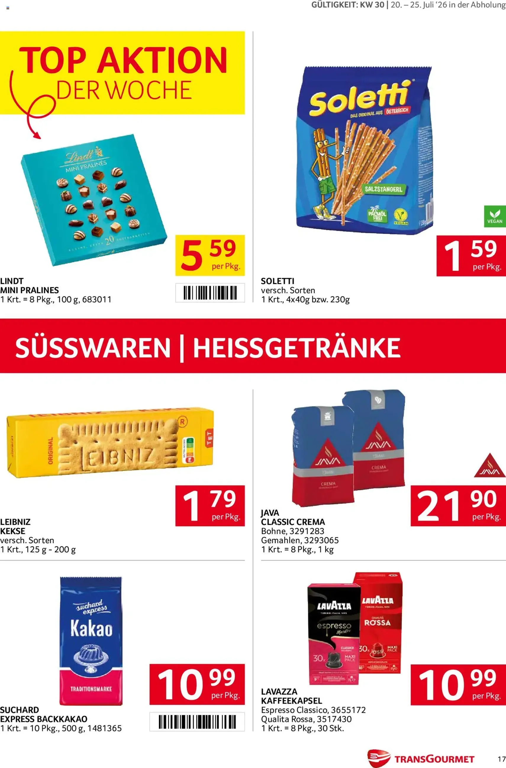 Transgourmet Flugblatt - Gültiger Prospekt ab 20.07.2026, Seite 16 von insgesamt 27