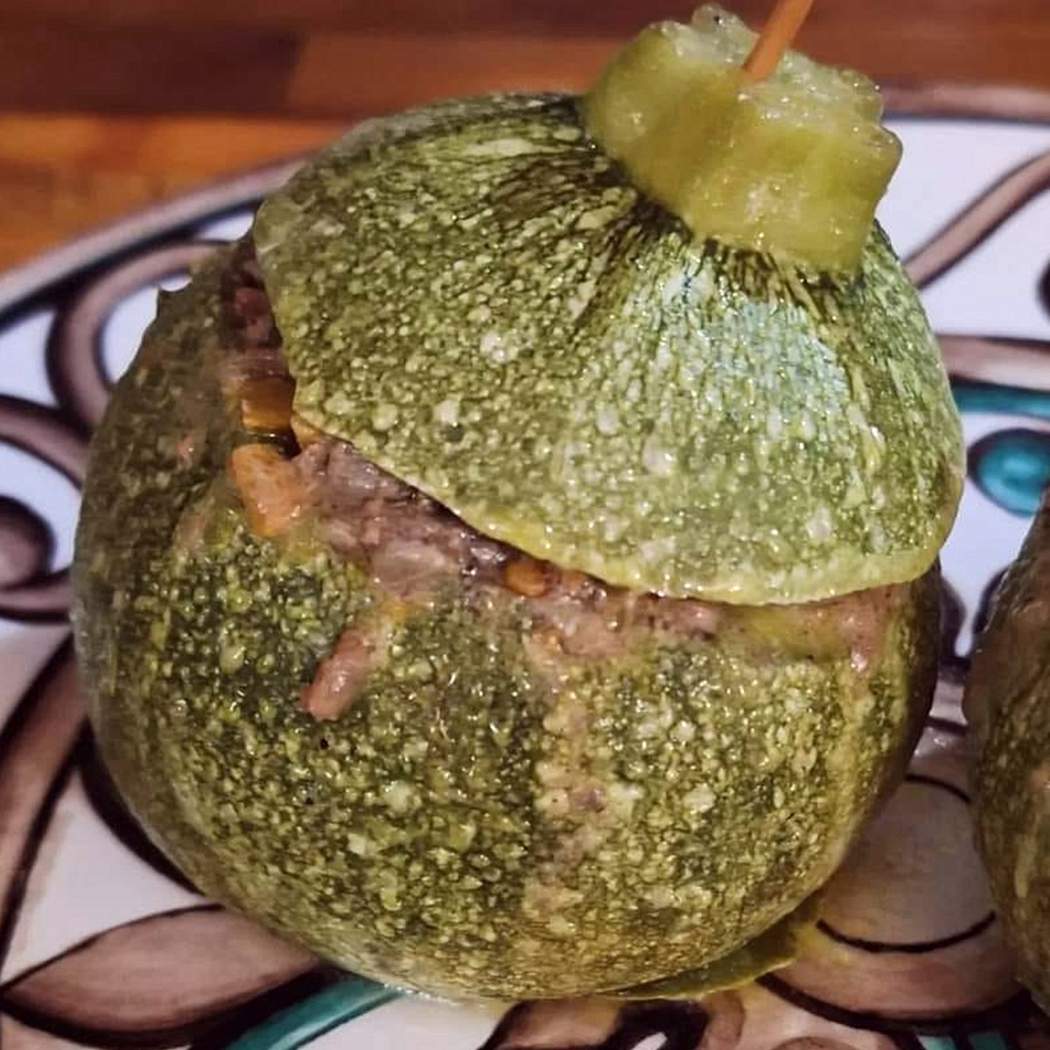 Zucchine tonde in padella