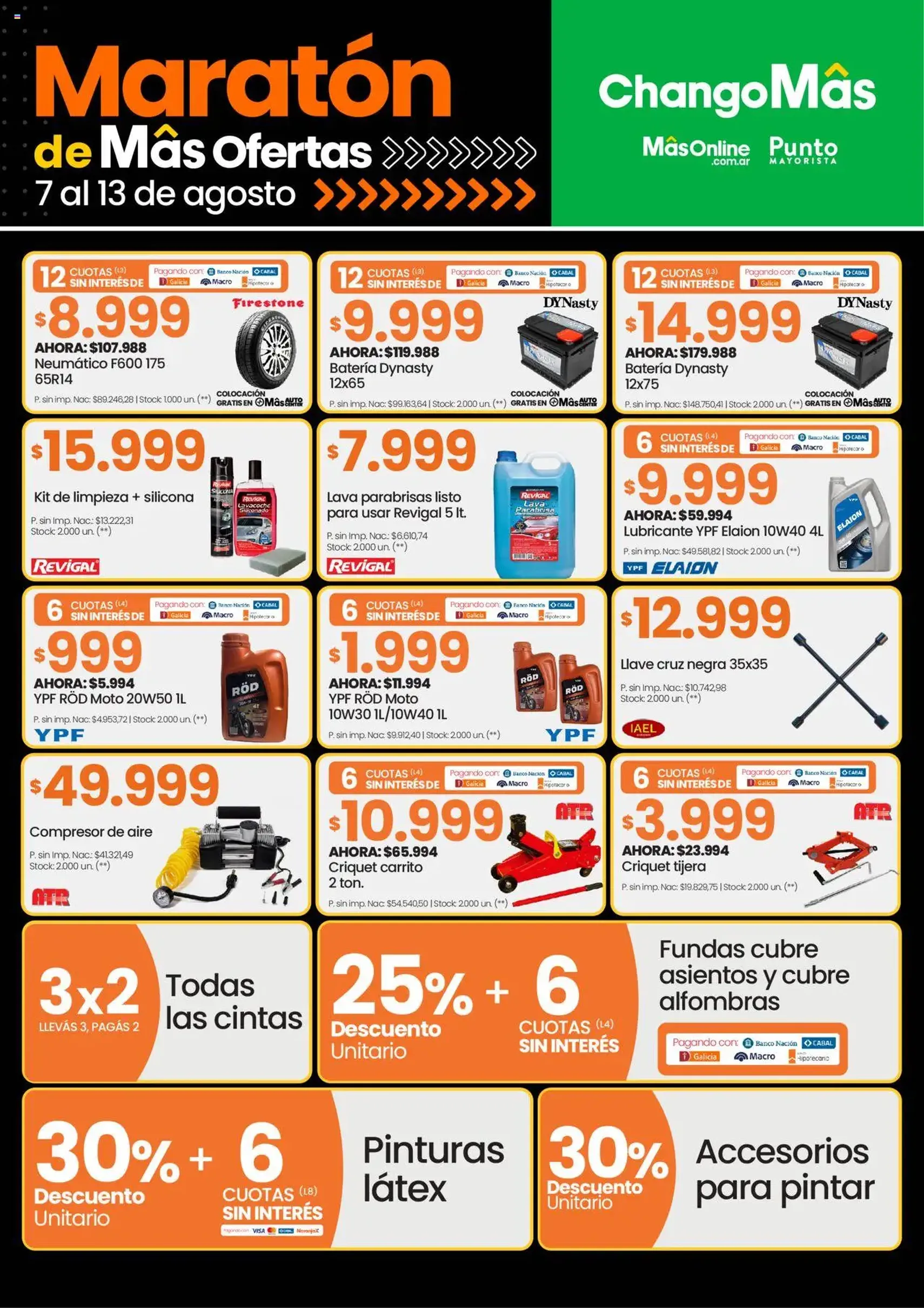 Changomas ofertas - folleto válido desde 07/08/2025 página 8 de 16 Changomas ofertas - folleto válido desde 07/08/2025 página 8 de 16