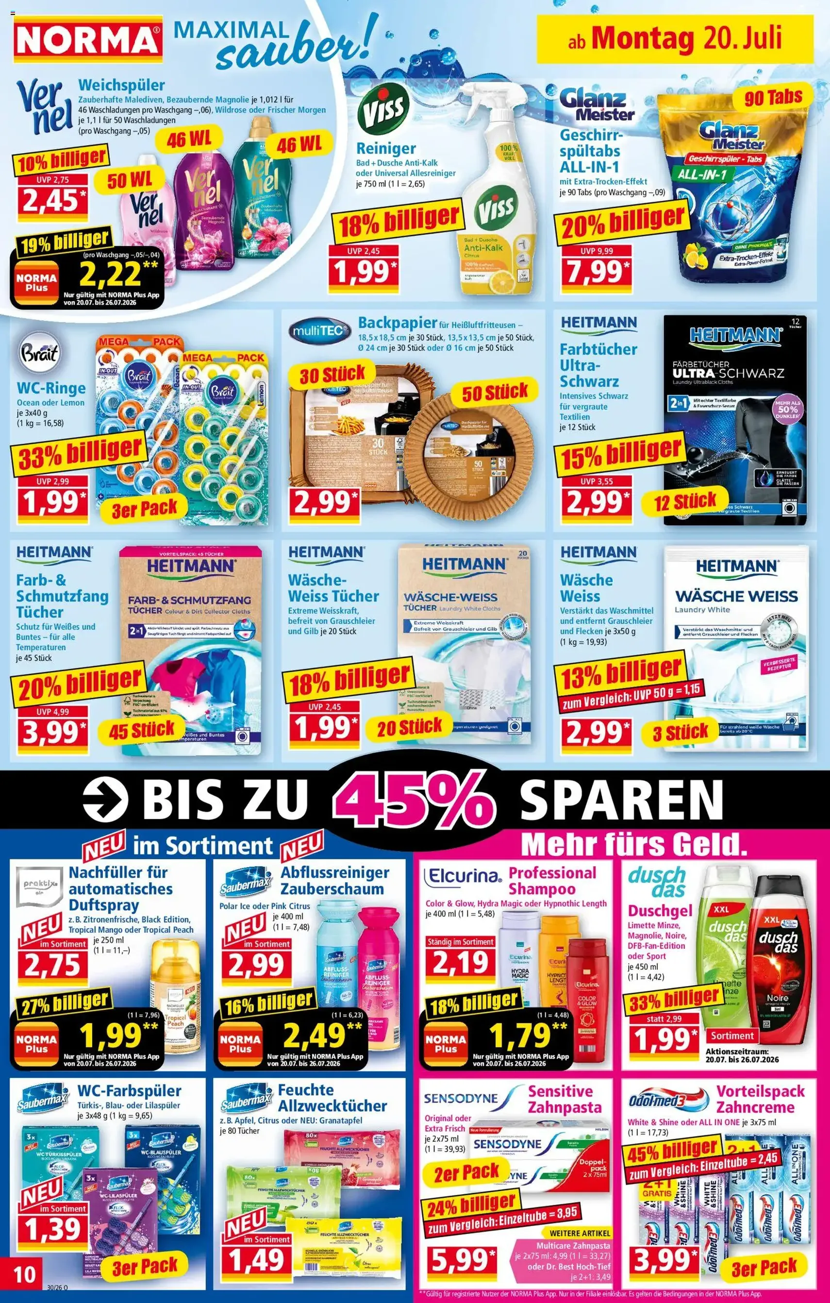 Norma Prospekt - Gültiger Prospekt ab 20.07.2026, Seite 10 von insgesamt 19