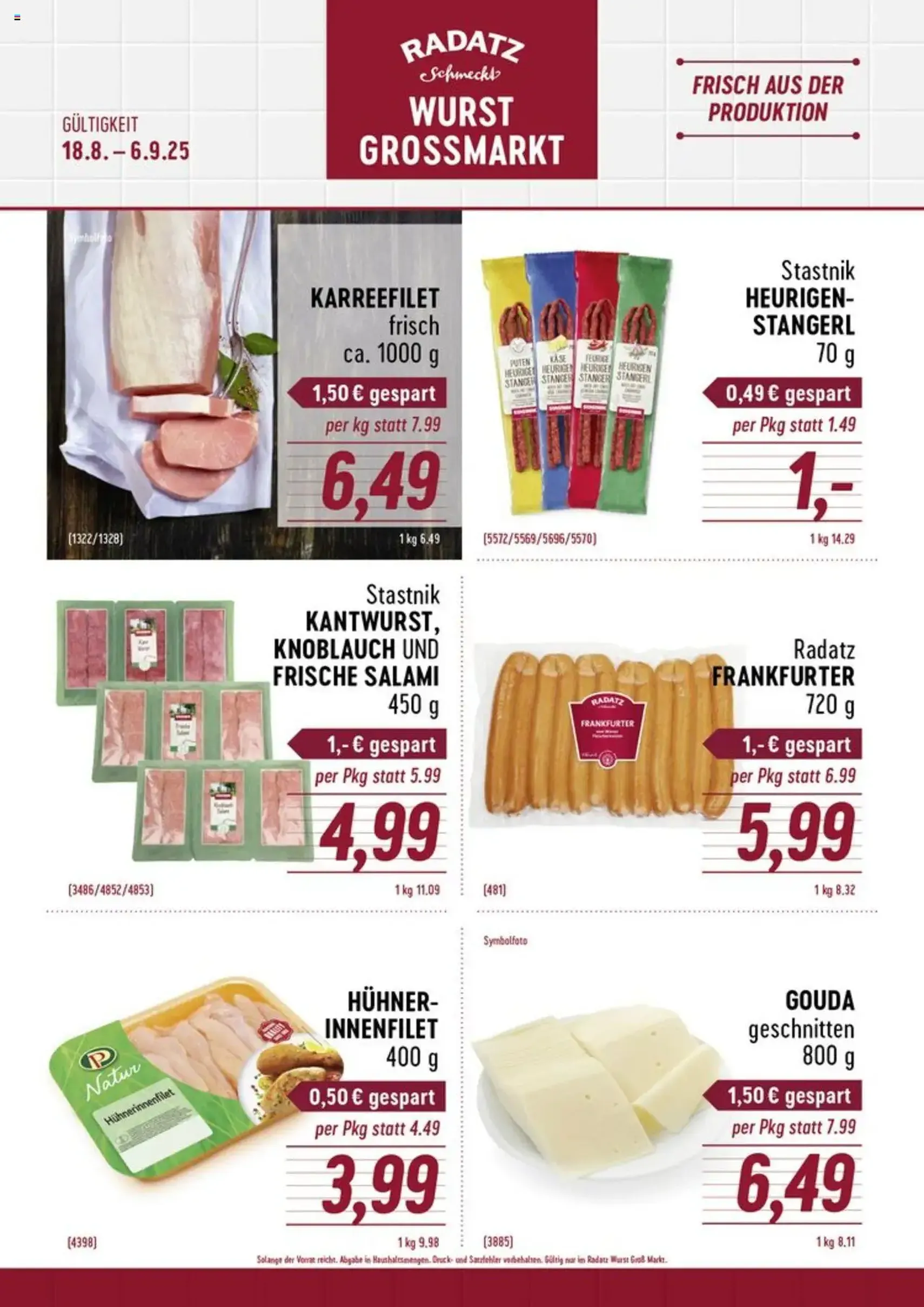 Radatz Flugblatt - Gültiger Prospekt ab 08.09.2025, Seite 2 von insgesamt 3