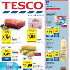 Tesco Hypermarket - leták - náhľad letáku platný od 06.08.2025