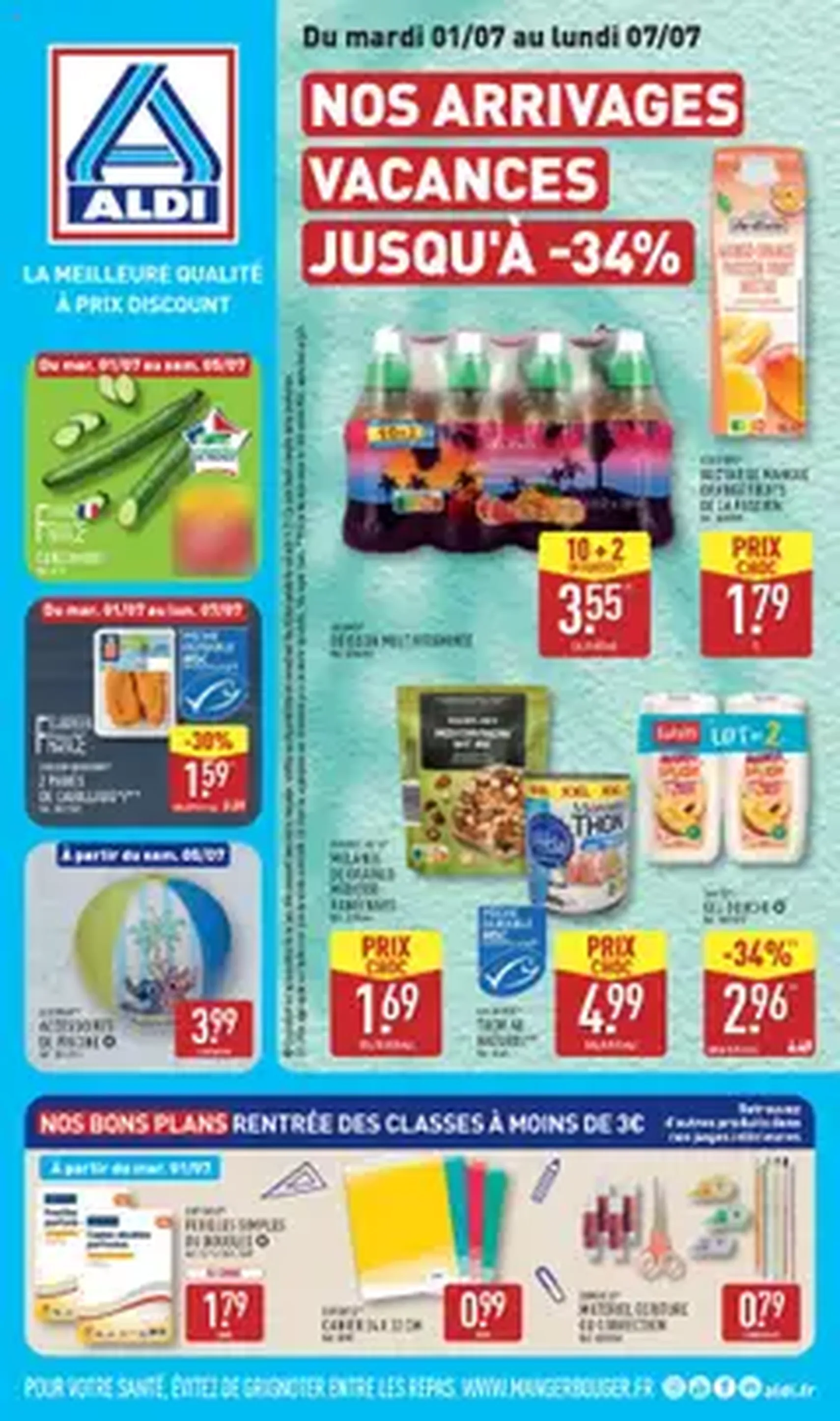 Aldi catalogue semaine 27 - brochure valable à partir du 01/07/2025, page 1 sur 1
