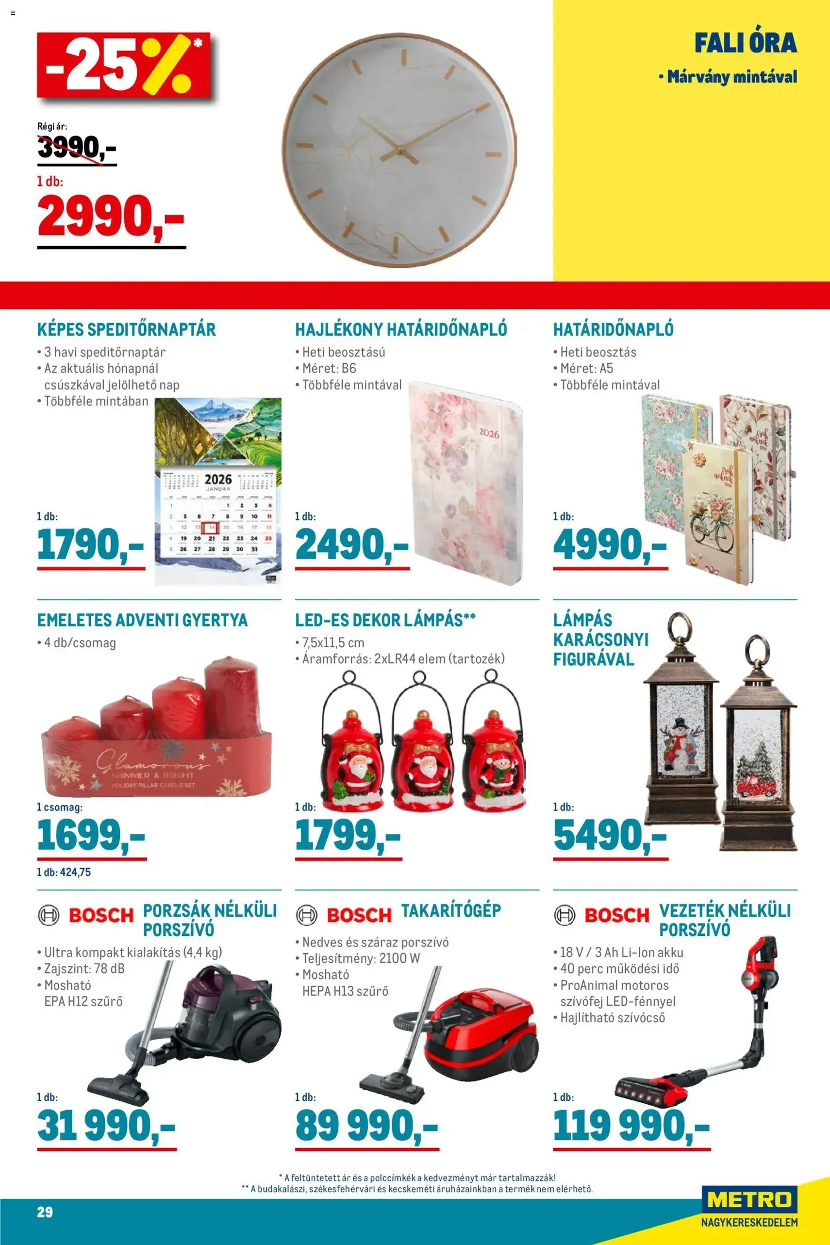 Metro - Élelmiszer és Szezonális katalógus 2025/12 - 2025.12.01. érvényes szórólap 29 oldal 33 oldalból