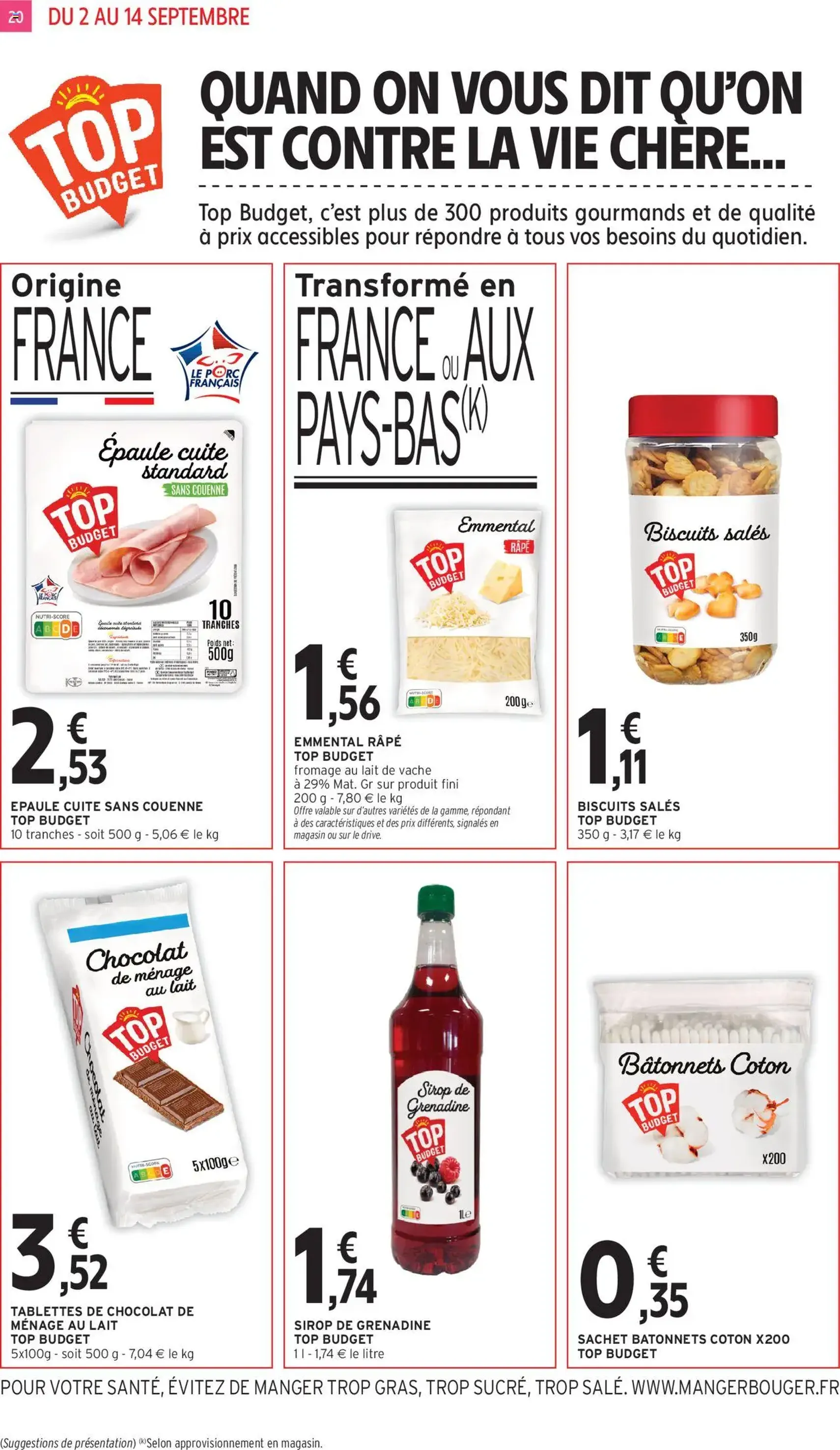 Intermarché Catalogue Découvrez nos offres spéciales rentrée | Super - brochure valable à partir du 02/09/2025, page 20 sur 32 Intermarché Catalogue Découvrez nos offres spéciales rentrée | Super - brochure valable à partir du 02/09/2025, page 20 sur 32
