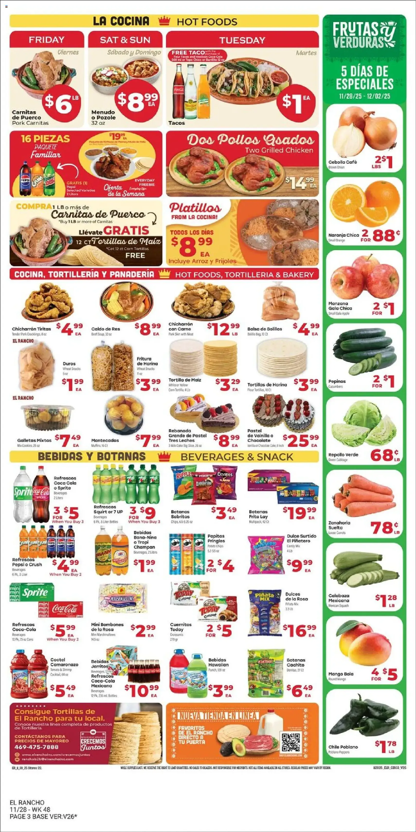 El Rancho Weekly Ad - valid flyer from 11/28/2025, page 3 of 4