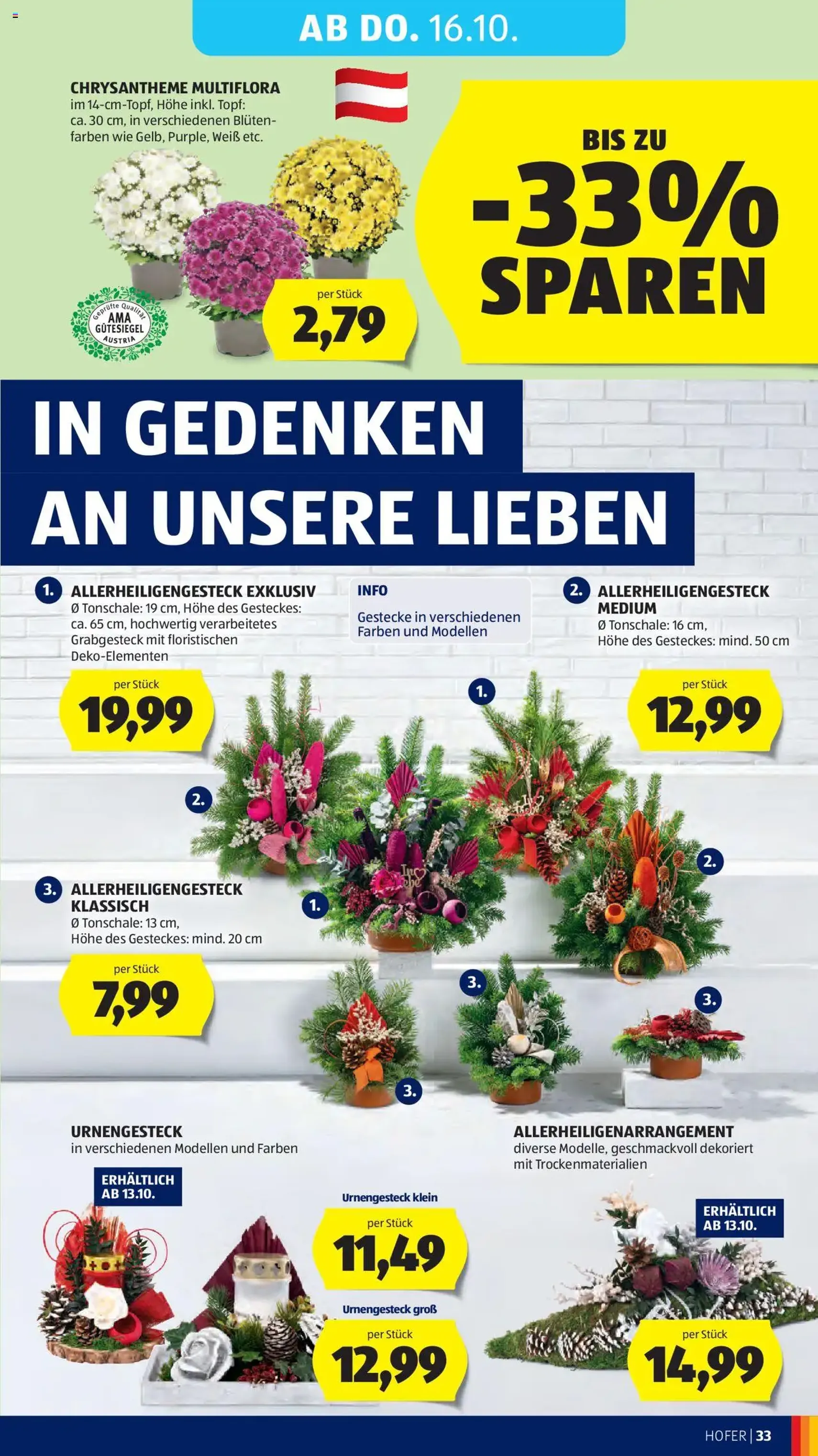 Hofer Flugblatt - Gültiger Prospekt ab 10.10.2025, Seite 37 von insgesamt 40