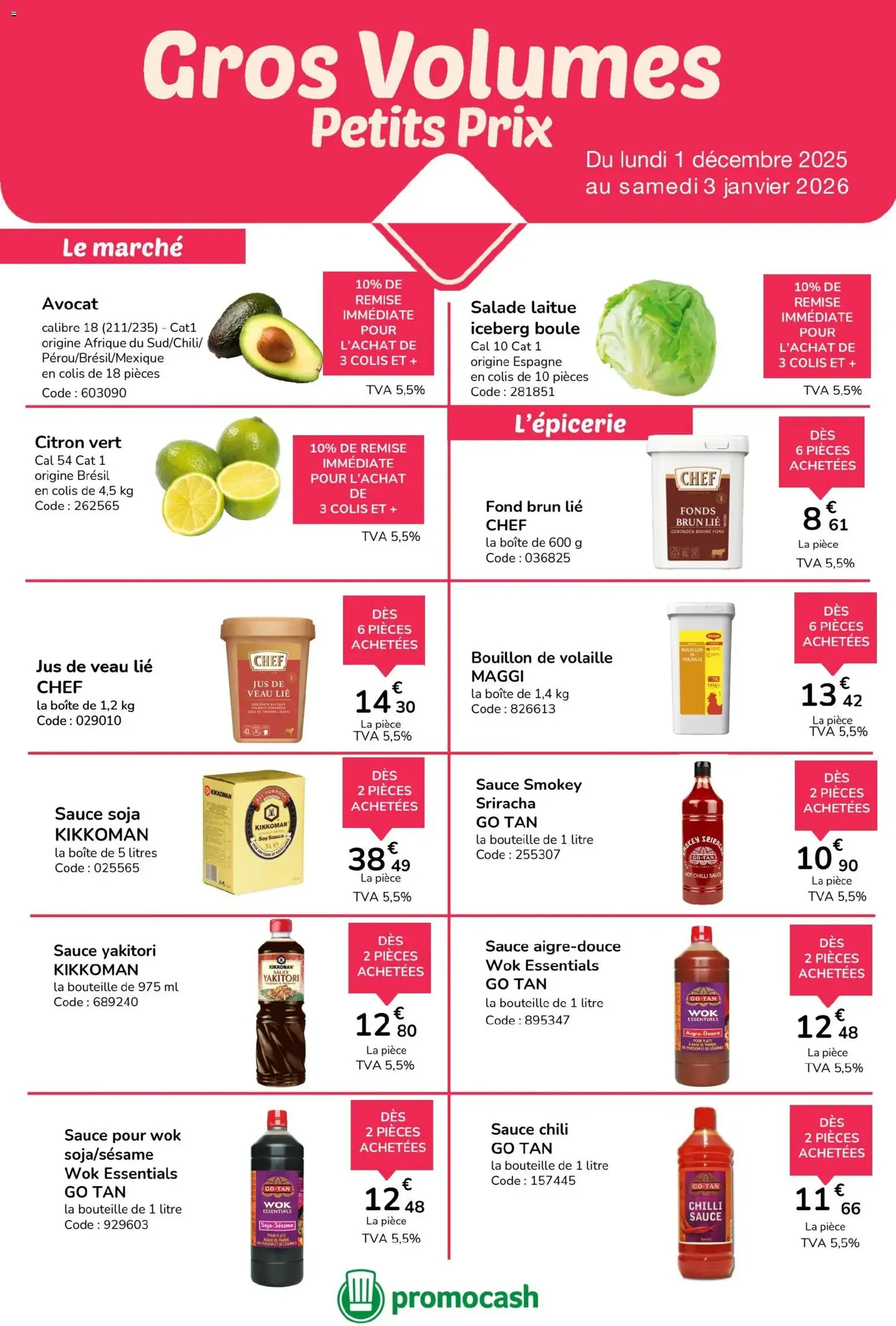 Promocash catalogue - brochure valable à partir du 01/12/2025, page 1 sur 8