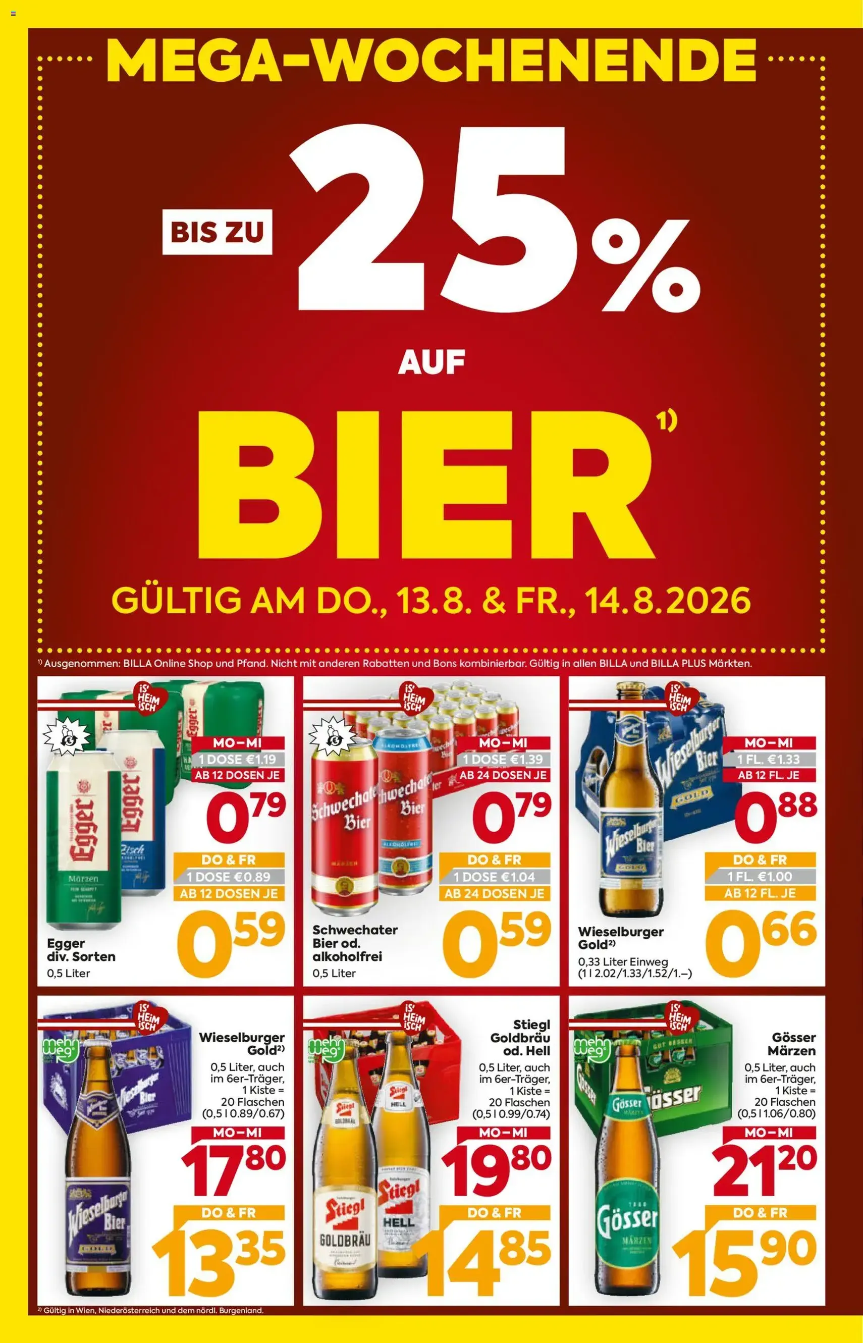Billa - Flugblatt - Gültiger Prospekt ab 13.08.2026, Seite 2 von insgesamt 16