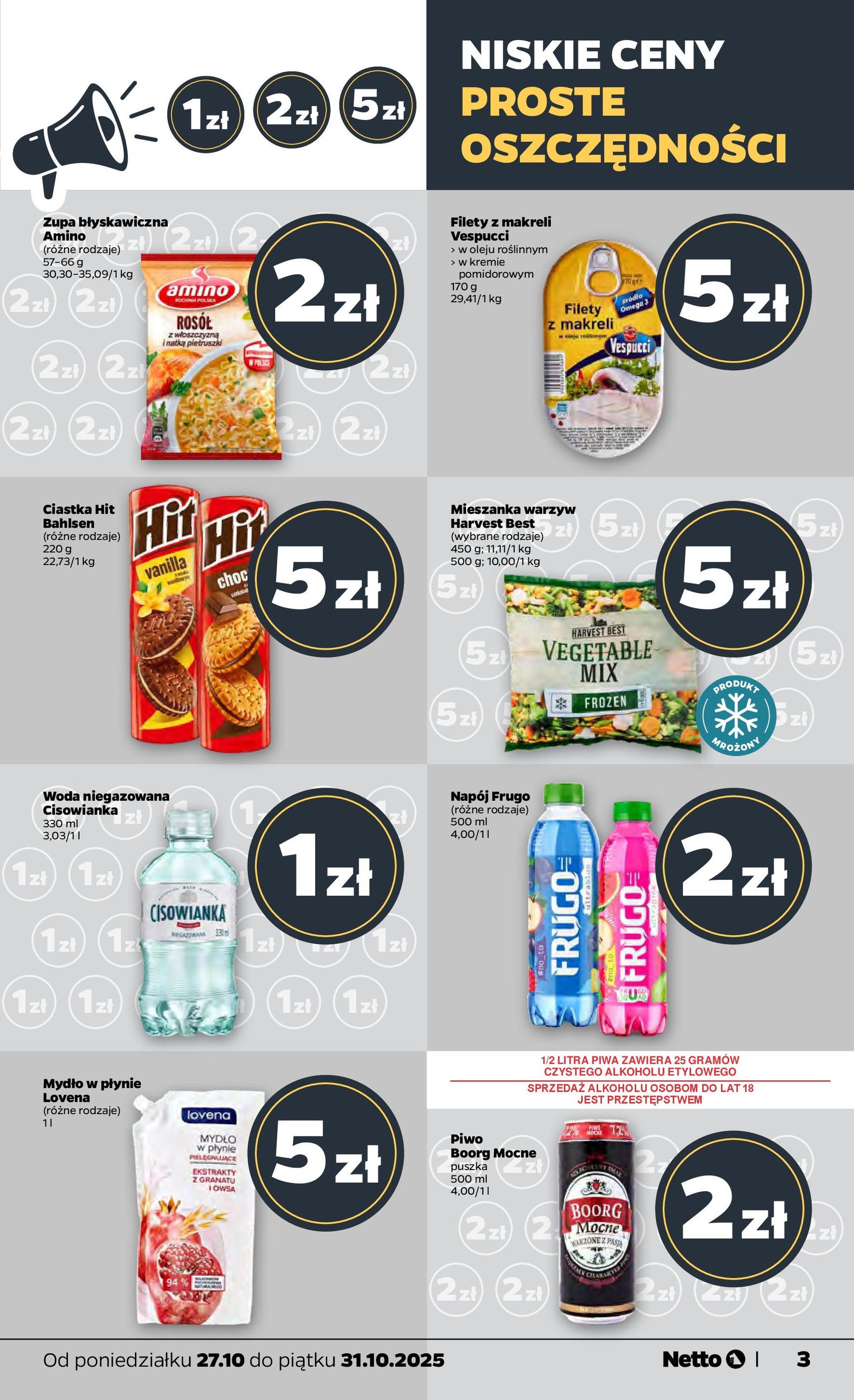 Netto gazetka - Spożywcza - ważny gazetka od 27.10.2025 strona 3 z 32 Netto gazetka - Spożywcza - ważny gazetka od 27.10.2025 strona 3 z 32