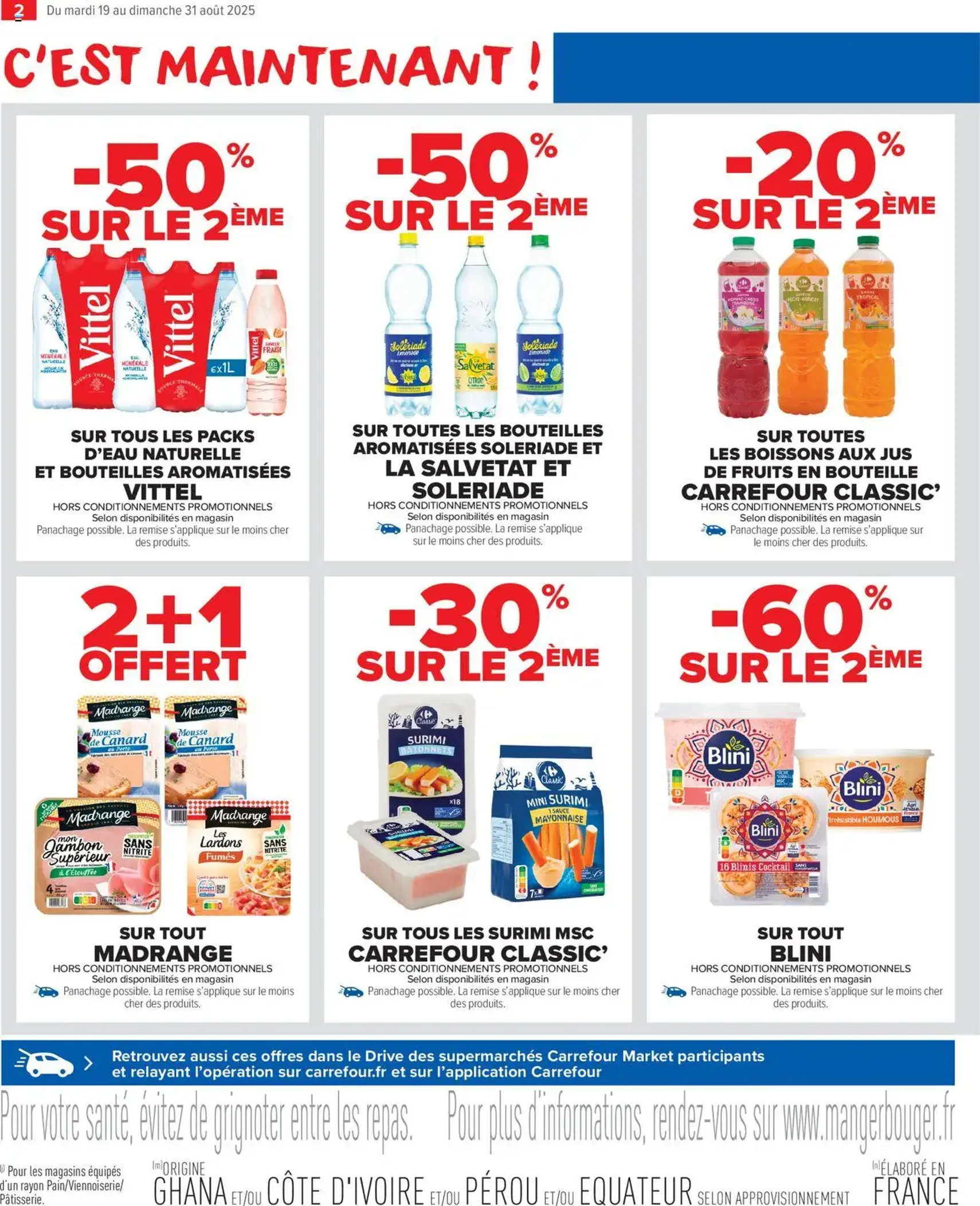 Carrefour Market catalogue semaine 34 - brochure valable à partir du 19/08/2025, page 4 sur 16 Carrefour Market catalogue semaine 34 - brochure valable à partir du 19/08/2025, page 4 sur 16