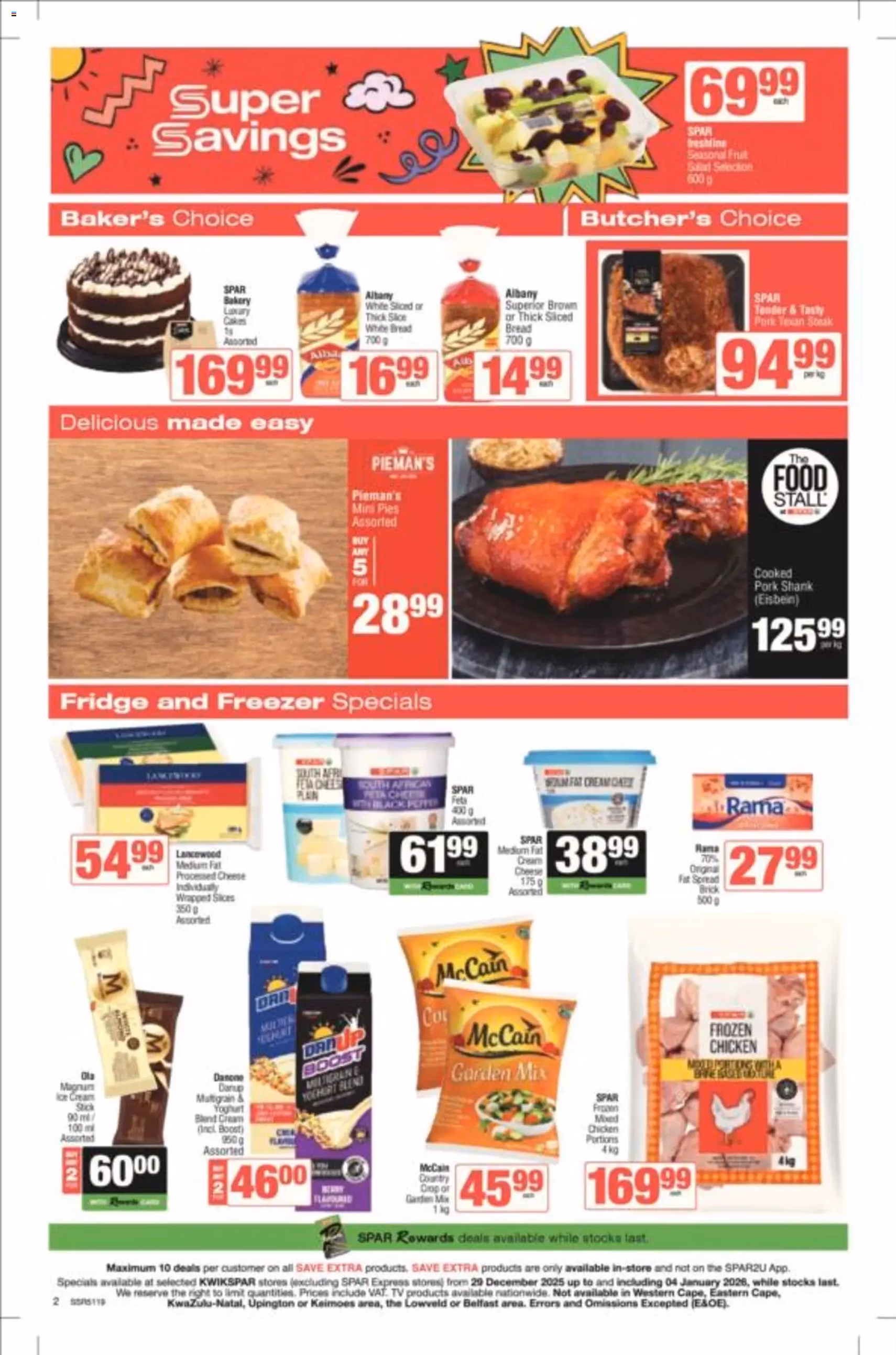 KWIKSPAR Specials - valid flyer from 29/12/2025, page 2 of 4