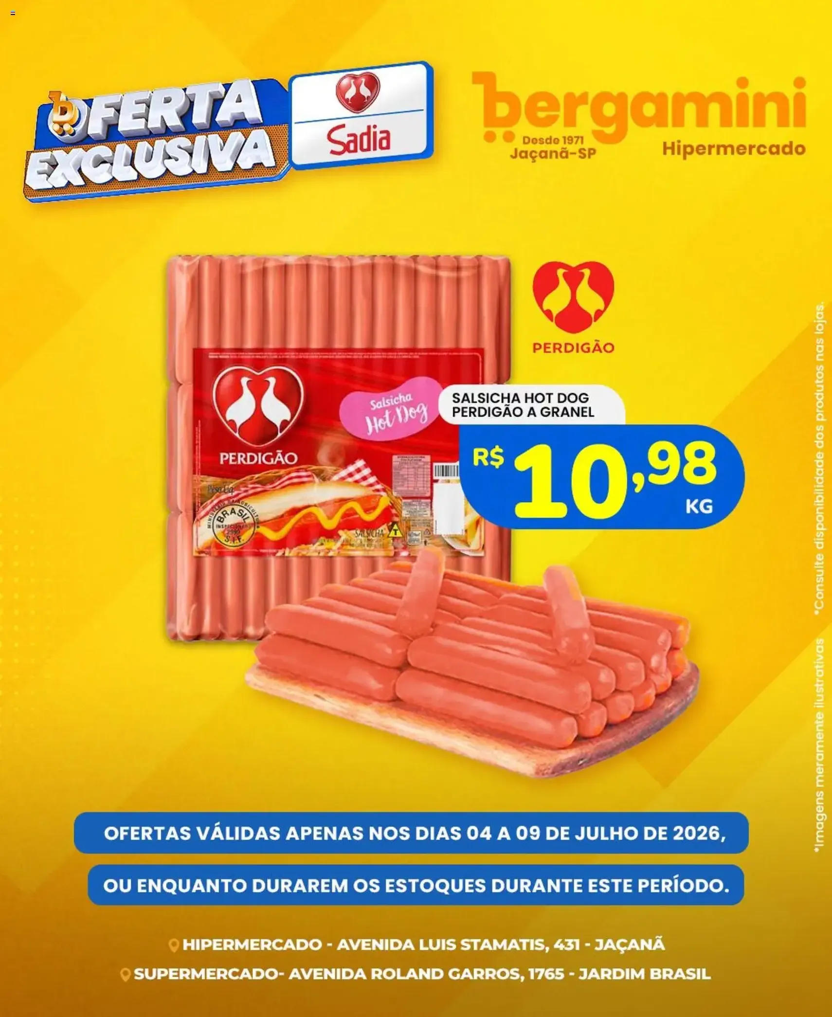 Supermercado Bergamini ofertas Sadia e a Perdigão - folheto válido a partir de 04/07/2026 página 4 de 6