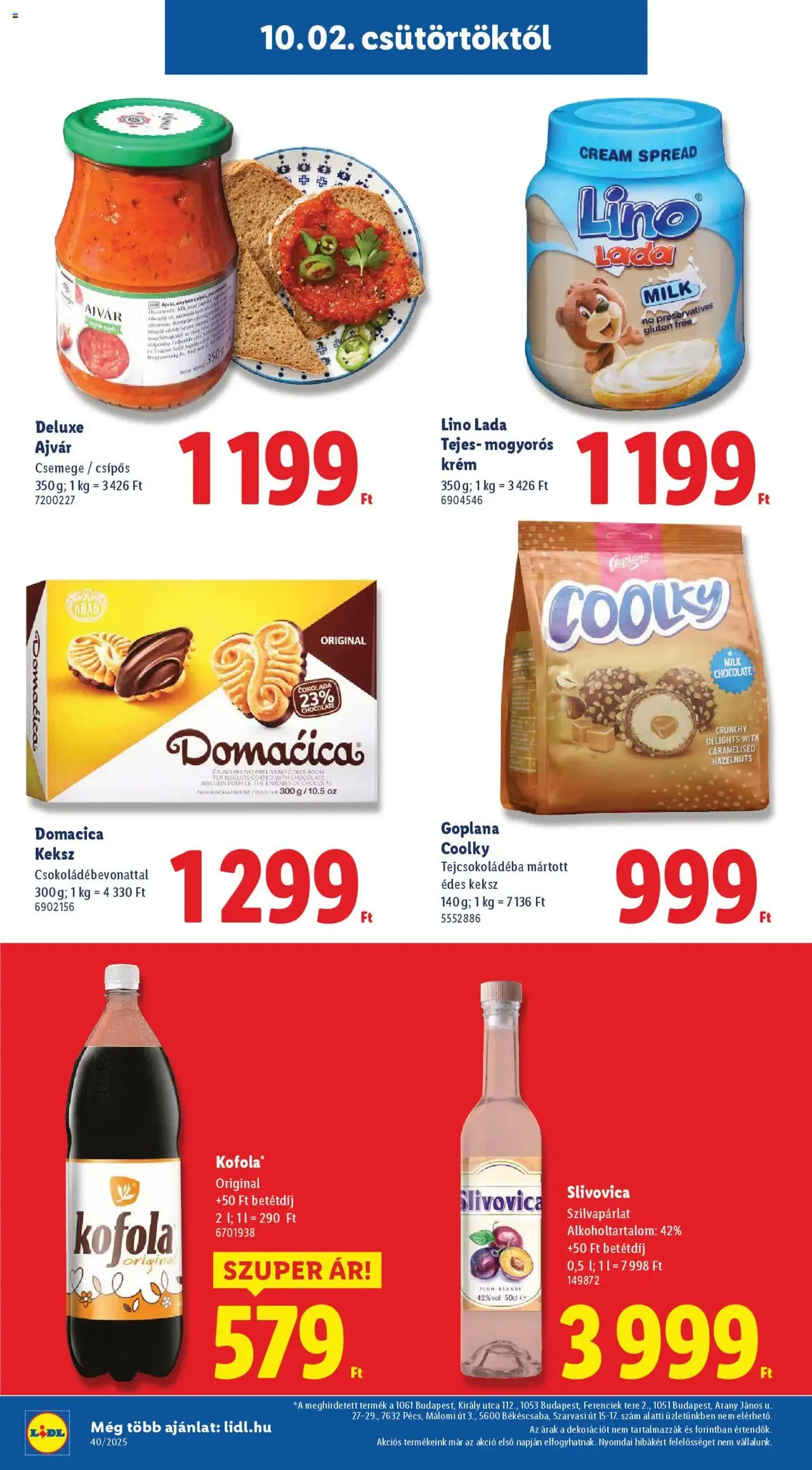 Lidl Akciós újság - 2025.10.02. érvényes szórólap 24 oldal 76 oldalból Lidl Akciós újság - 2025.10.02. érvényes szórólap 24 oldal 76 oldalból