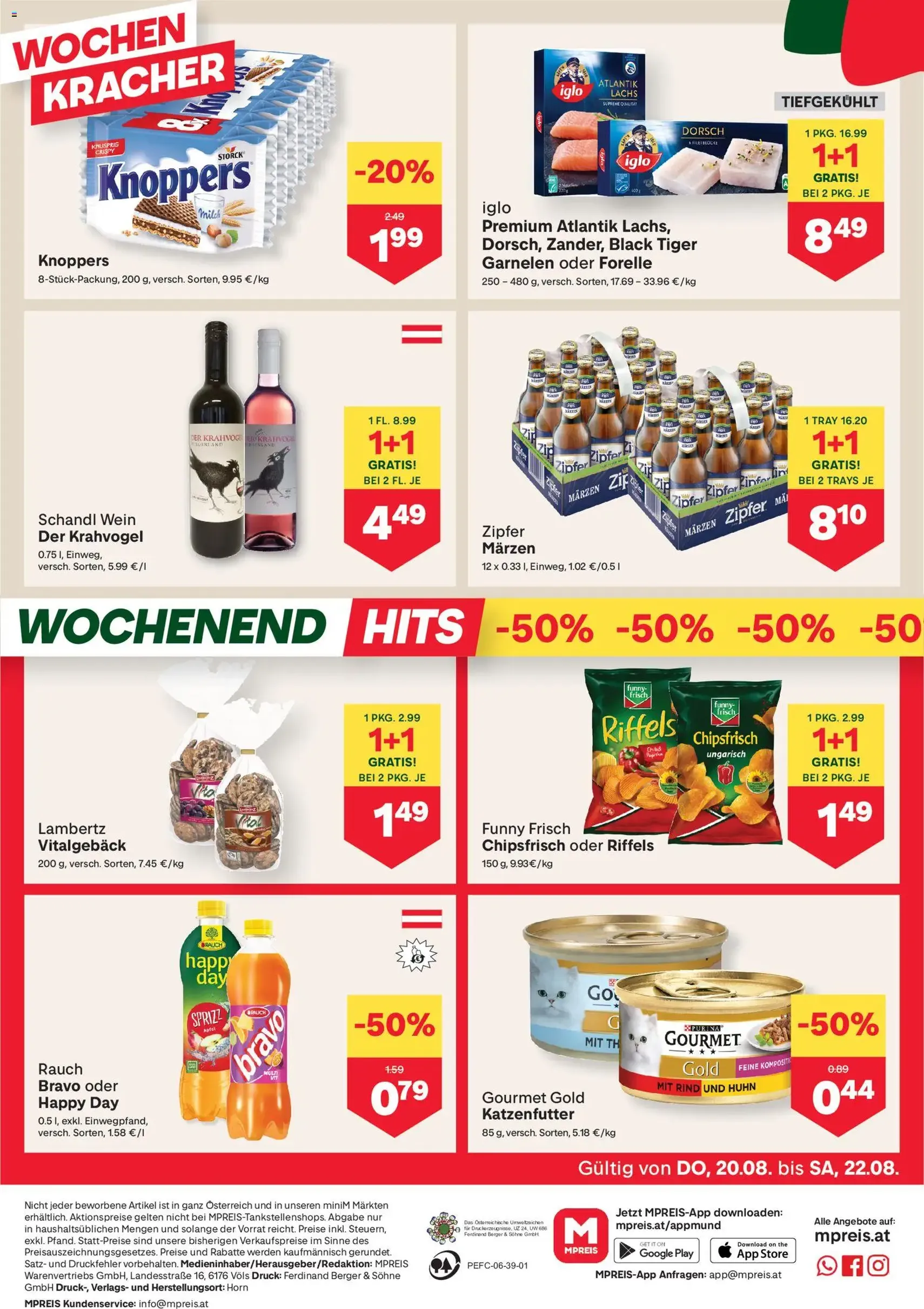 MPREIS Flugblatt - Gültiger Prospekt ab 20.08.2026, Seite 12 von insgesamt 16