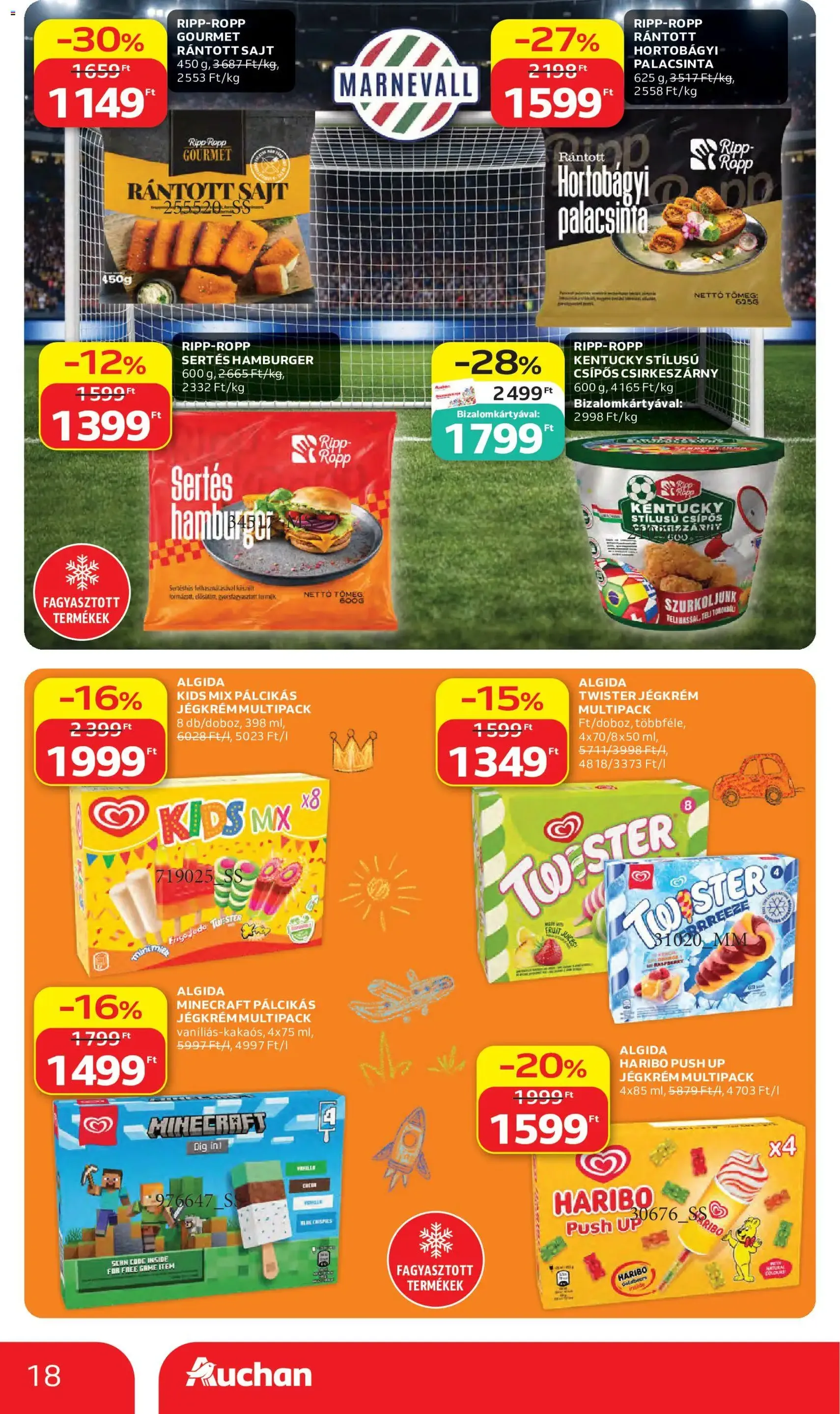 Auchan akciós újság - 2026.05.28. érvényes szórólap 18 oldal 58 oldalból