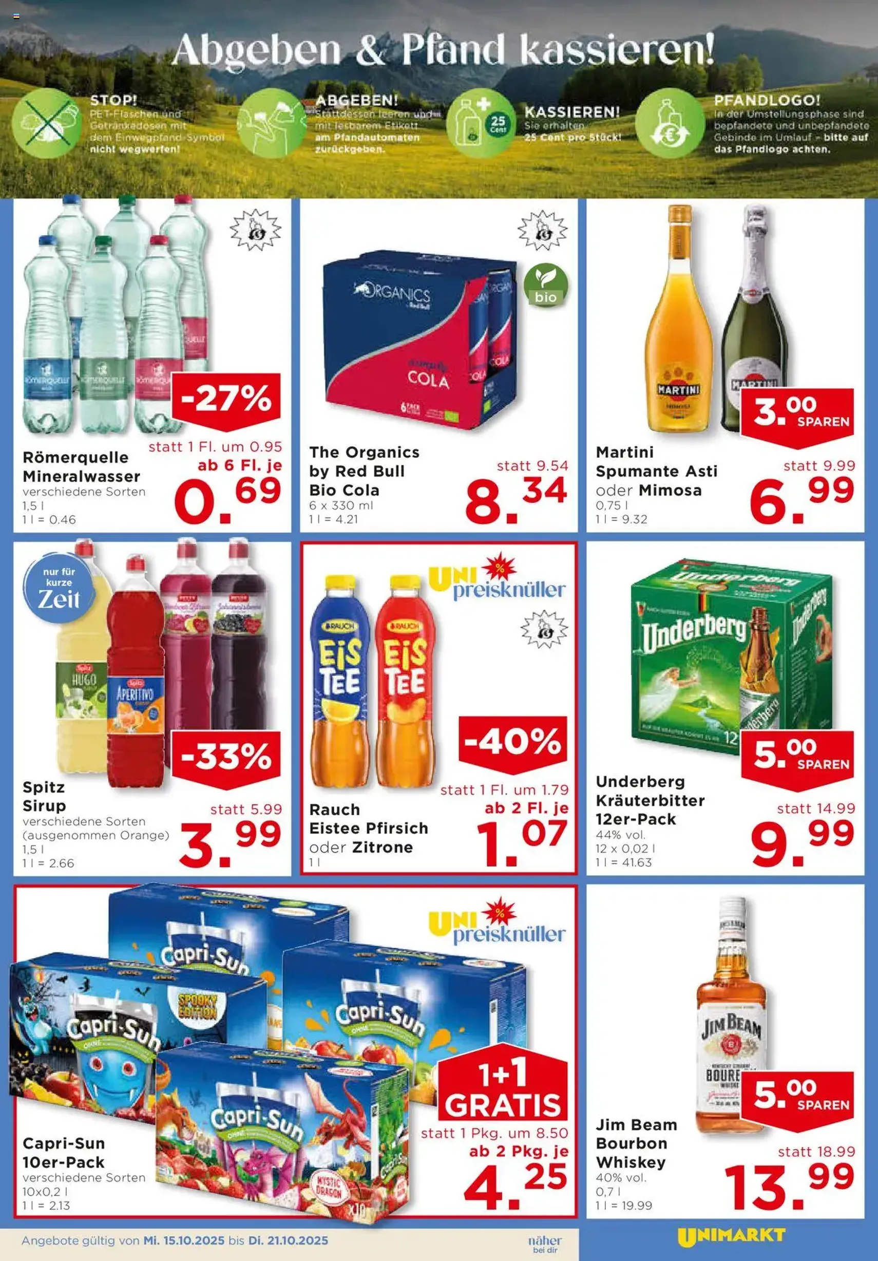Unimarkt Flugblatt - Gültiger Prospekt ab 15.10.2025, Seite 9 von insgesamt 12