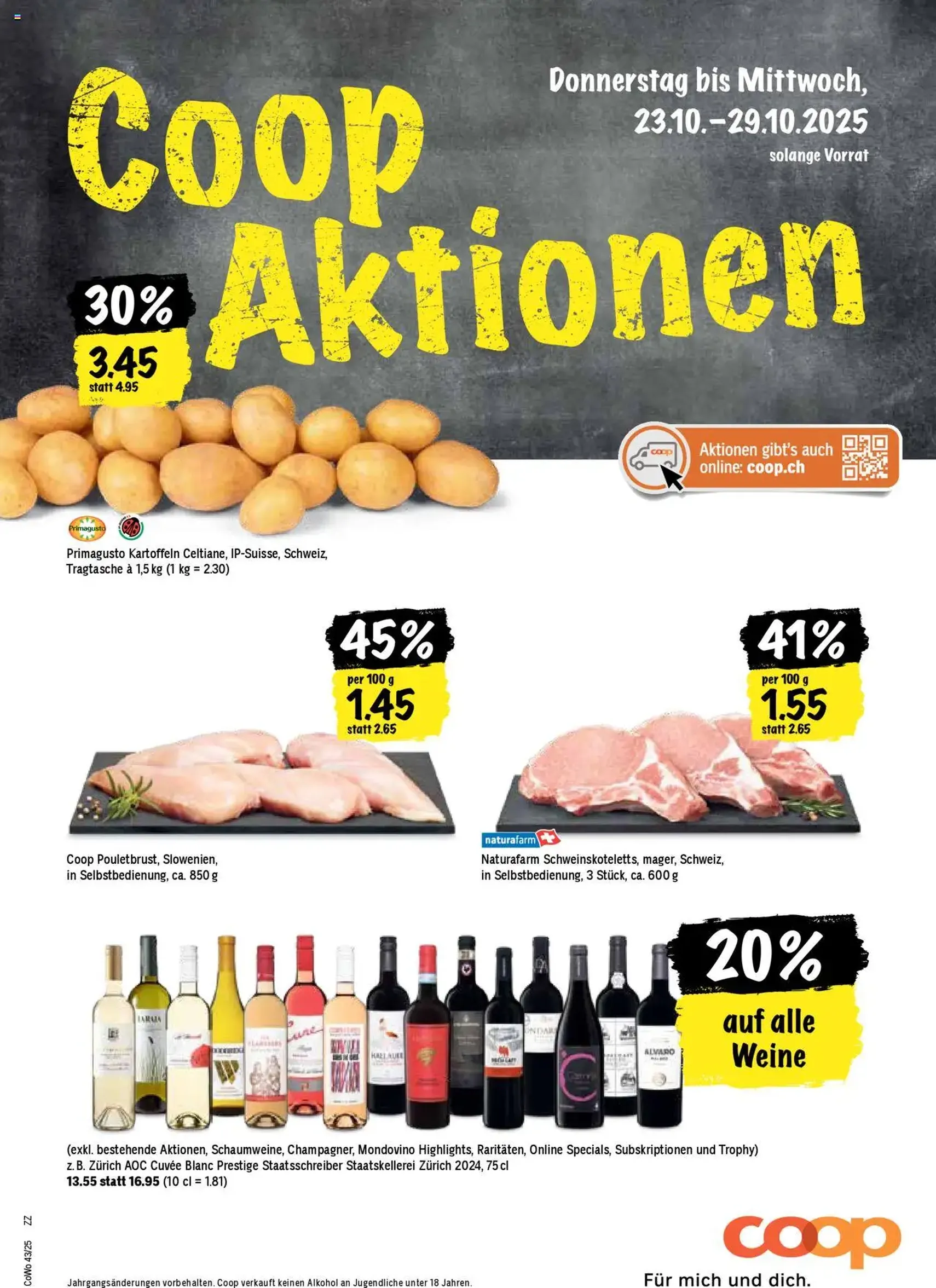 Coop Aktionen - Gültiger Prospekt ab 23.10.2025, Seite 1 von insgesamt 28 Coop Aktionen - Gültiger Prospekt ab 23.10.2025, Seite 1 von insgesamt 28