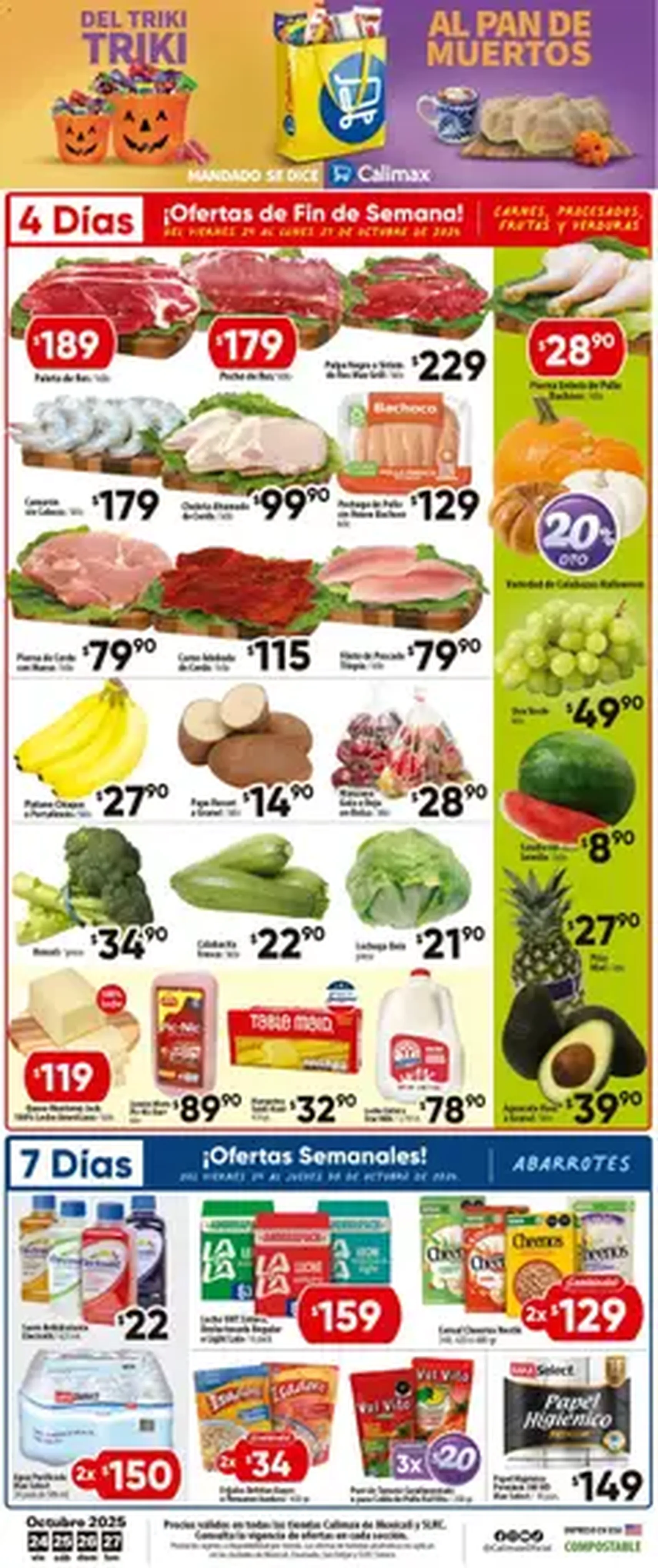 Calimax - Folleto Mexicali - folleto válido desde 24/10/2025 página 1 de 1