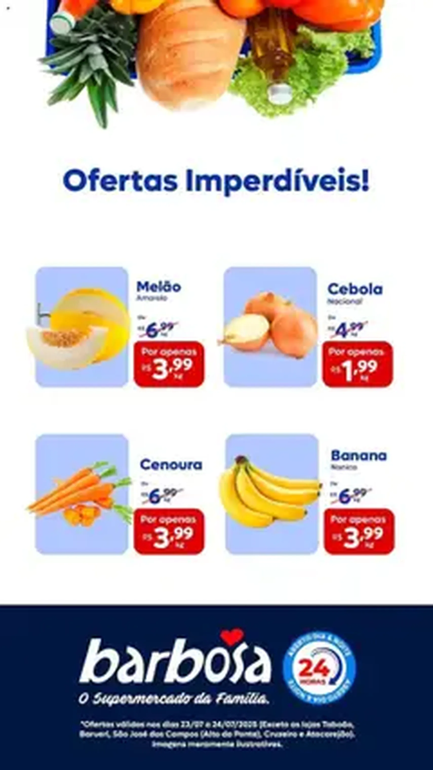 Barbosa Supermercados - Ofertas da semana - folheto válido a partir de 23/07/2025 página 1 de 1